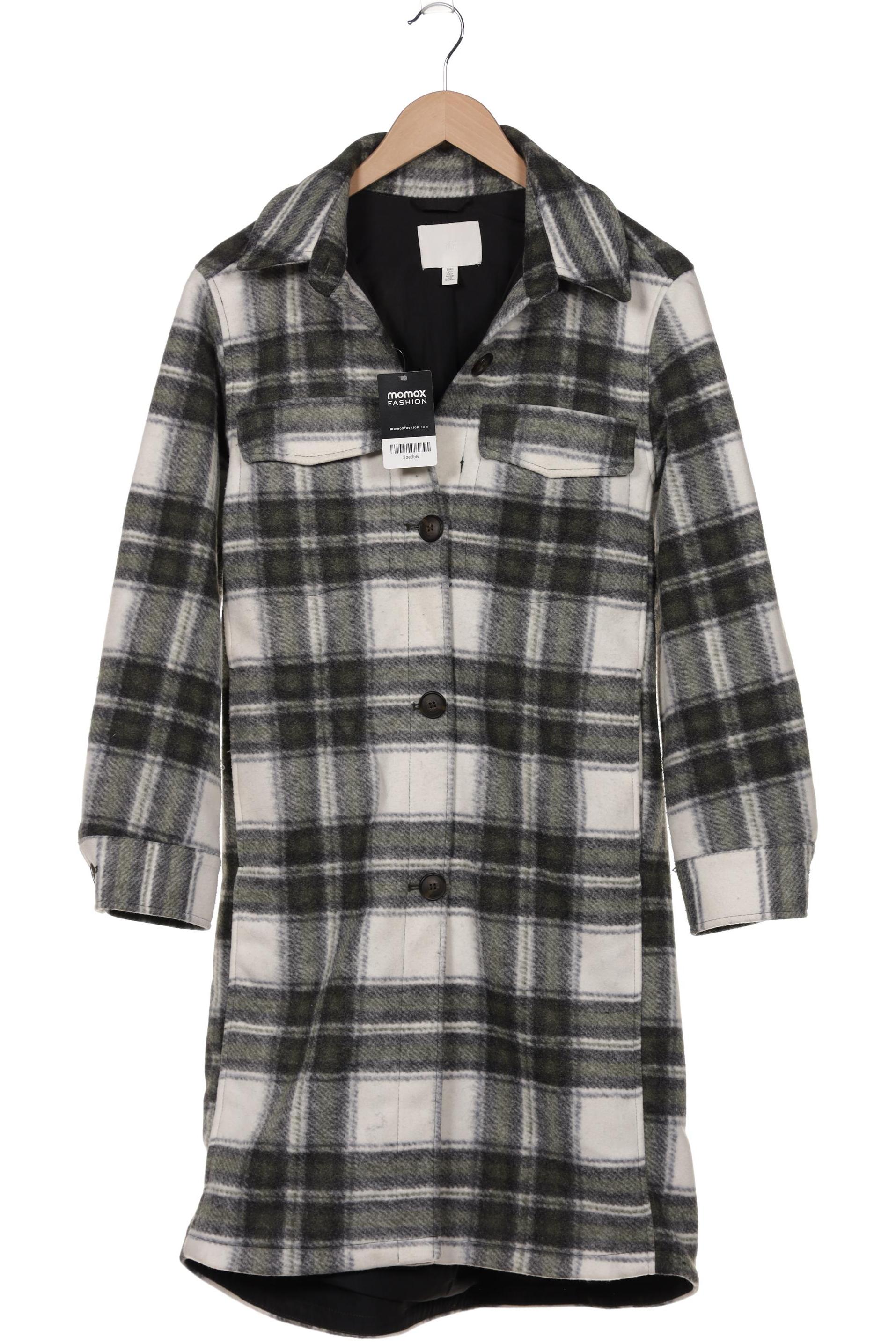 

H&M Damen Mantel, grün, Gr. 36