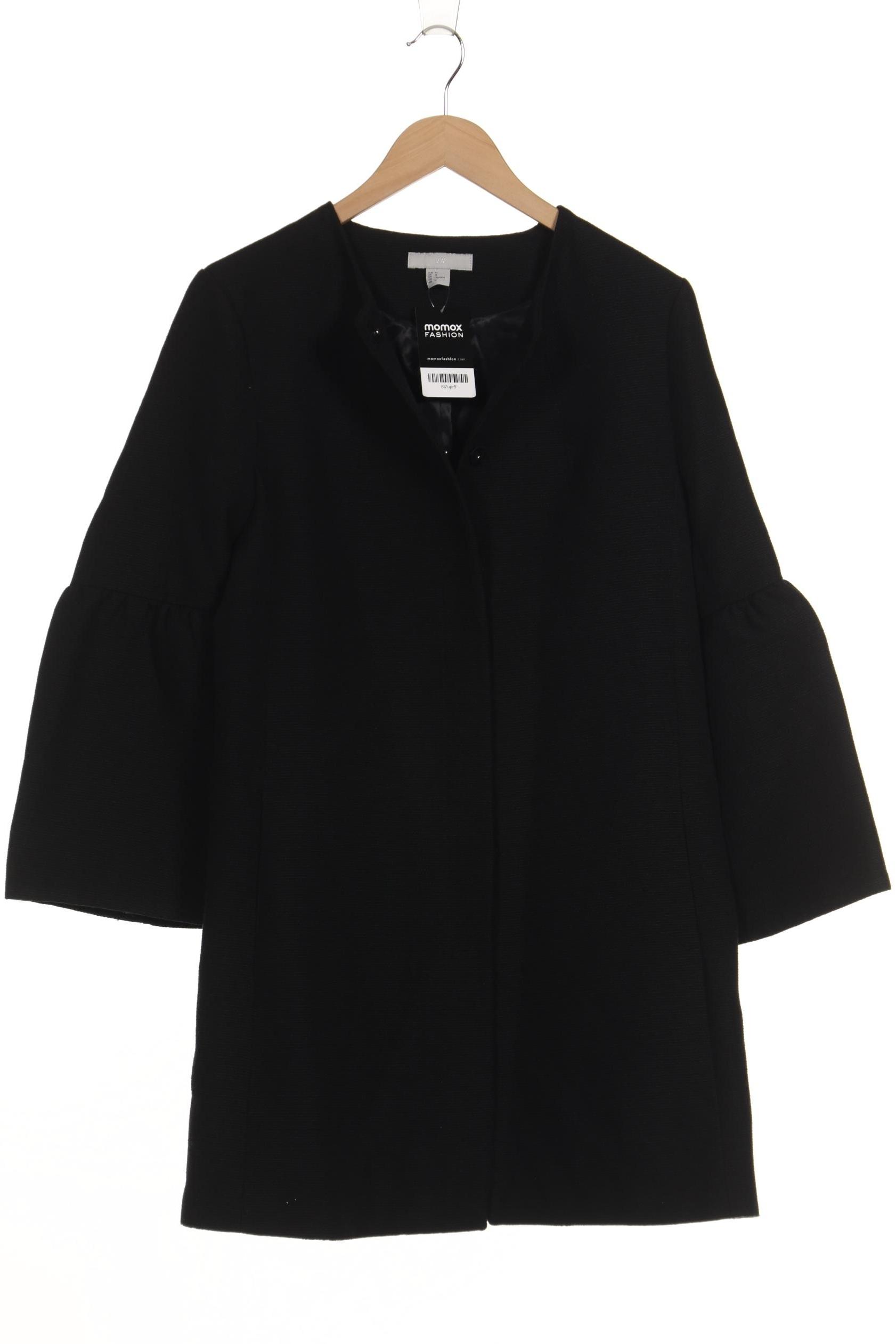 

H&M Damen Mantel, schwarz, Gr. 44