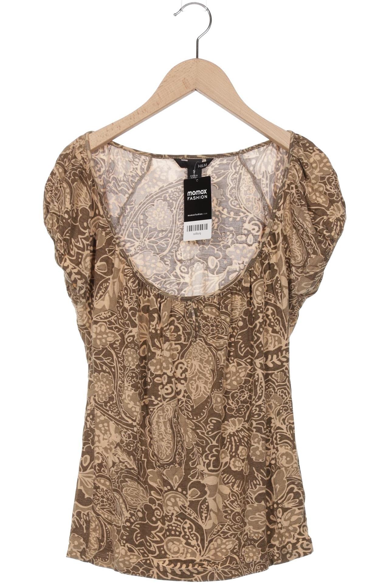 

H&M Damen T-Shirt, braun, Gr. 36
