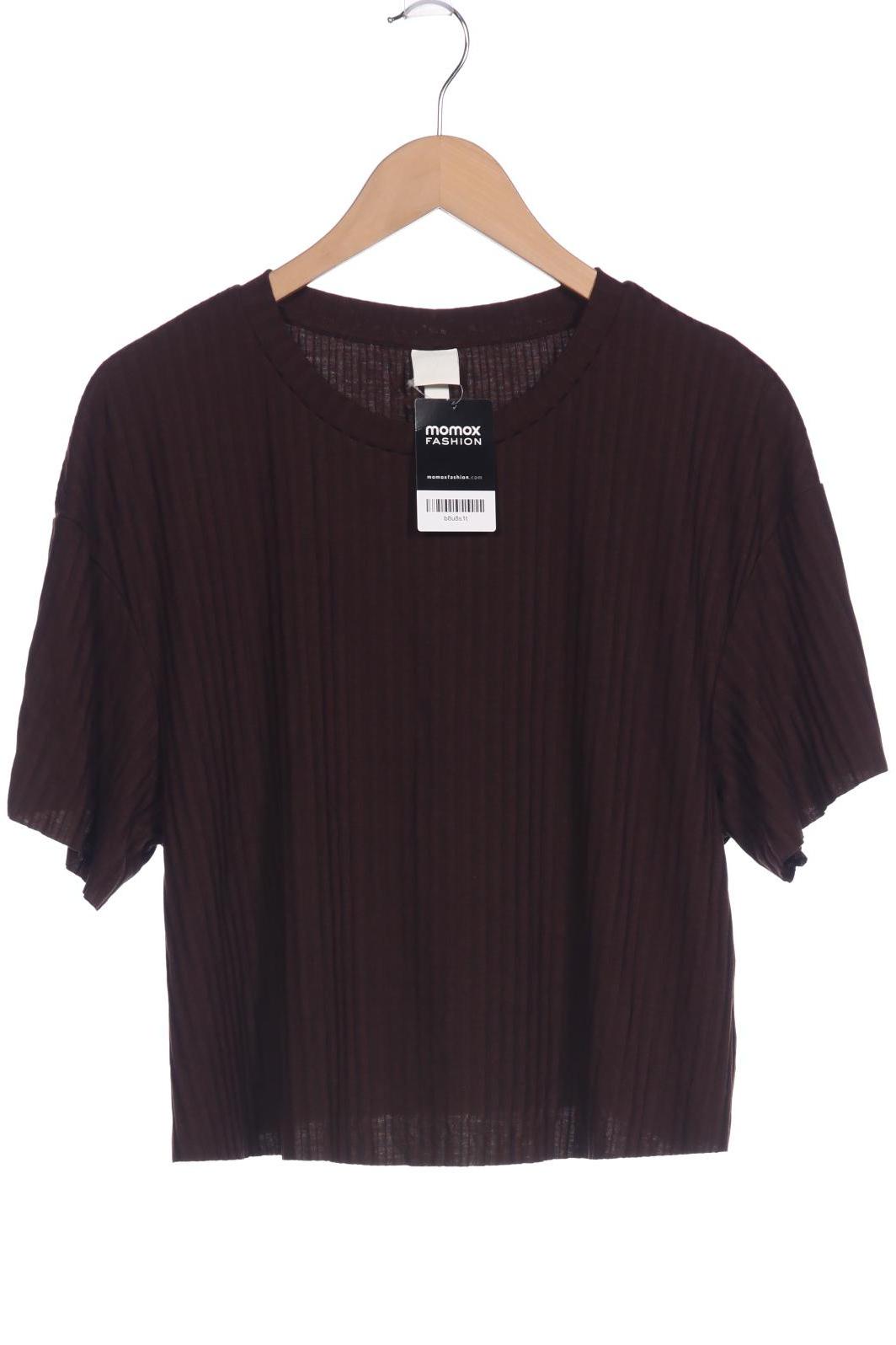 

H&M Damen T-Shirt, braun, Gr. 42