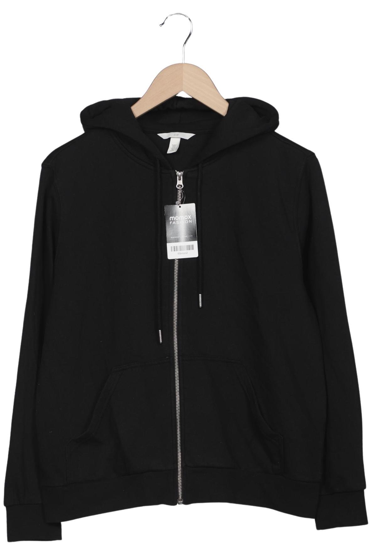 

H&M Damen Kapuzenpullover, schwarz, Gr. 38