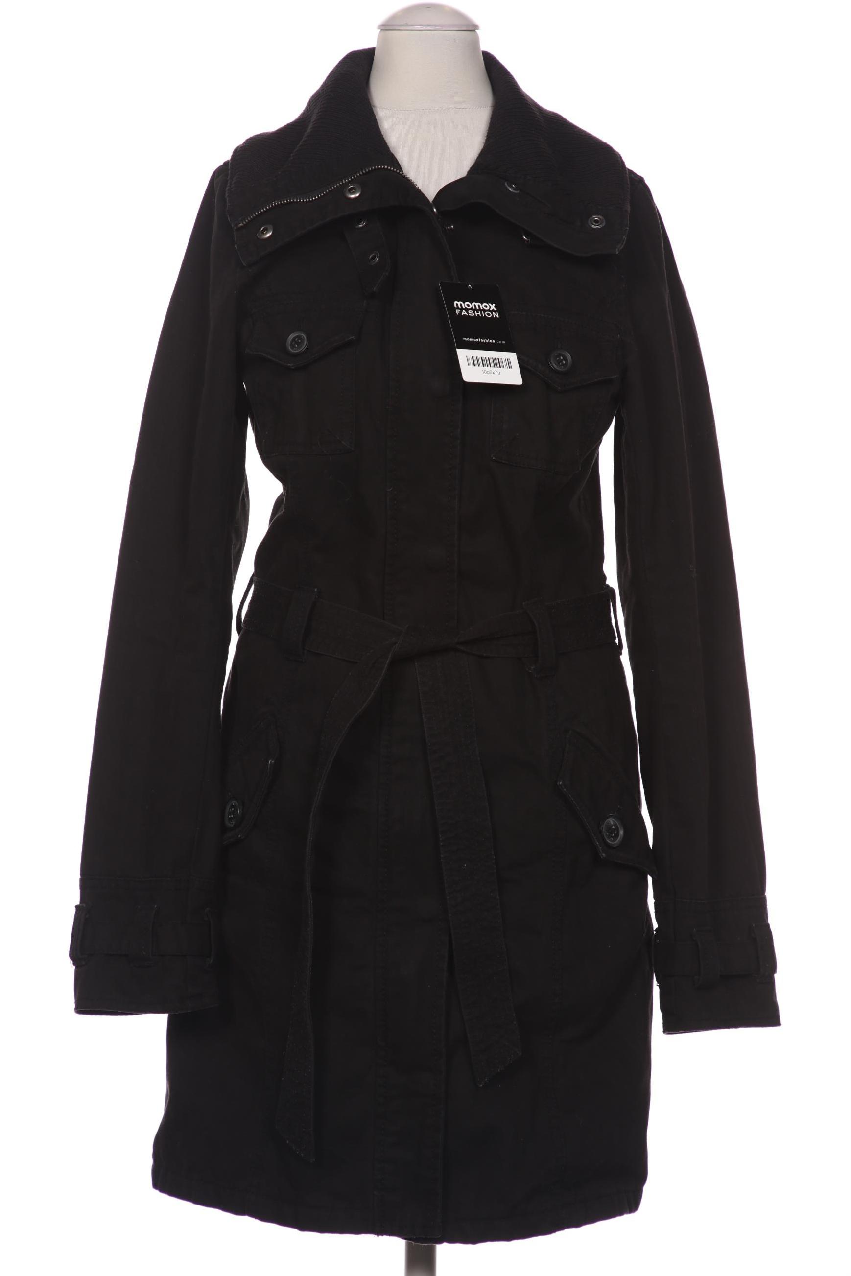 

H&M Damen Mantel, schwarz, Gr. 34