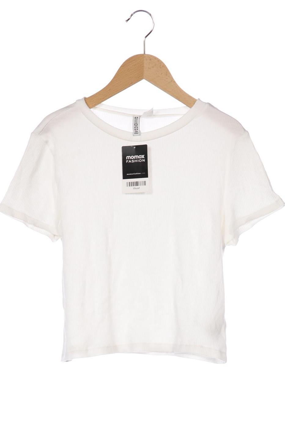 

H&M Damen T-Shirt, weiß, Gr. 42