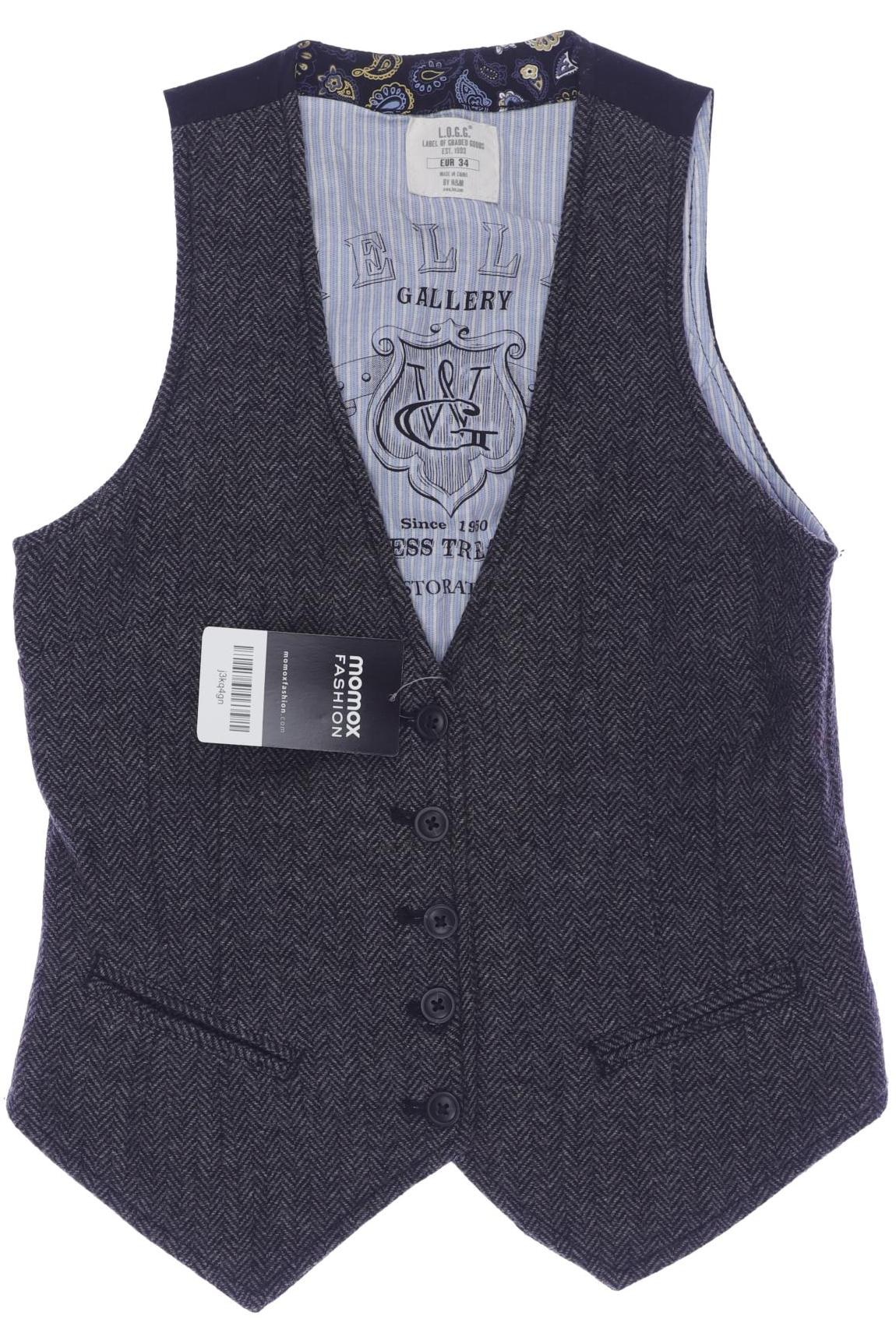 

H&M Damen Weste, grau, Gr. 34