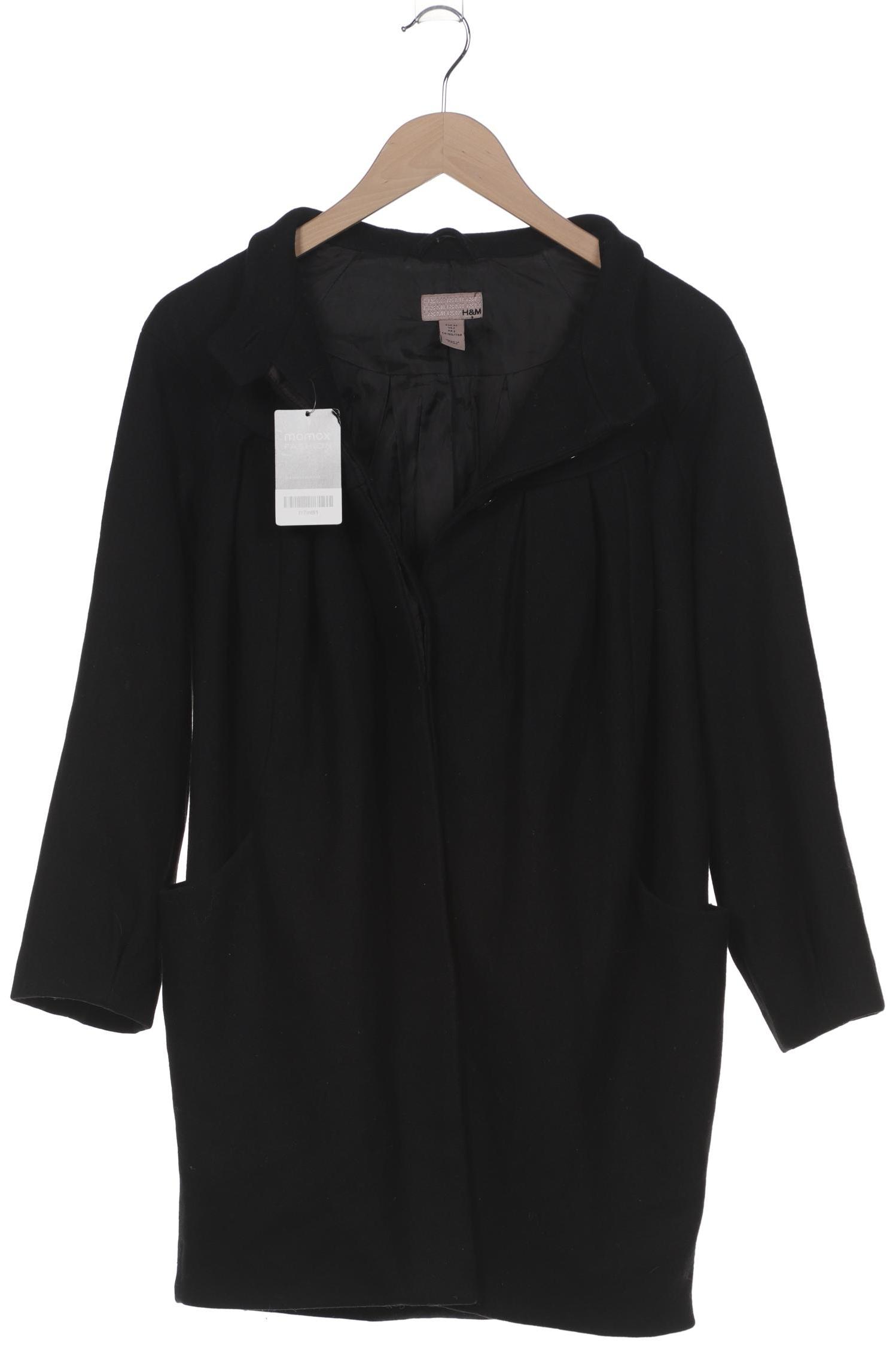 

H&M Damen Mantel, schwarz, Gr. 32