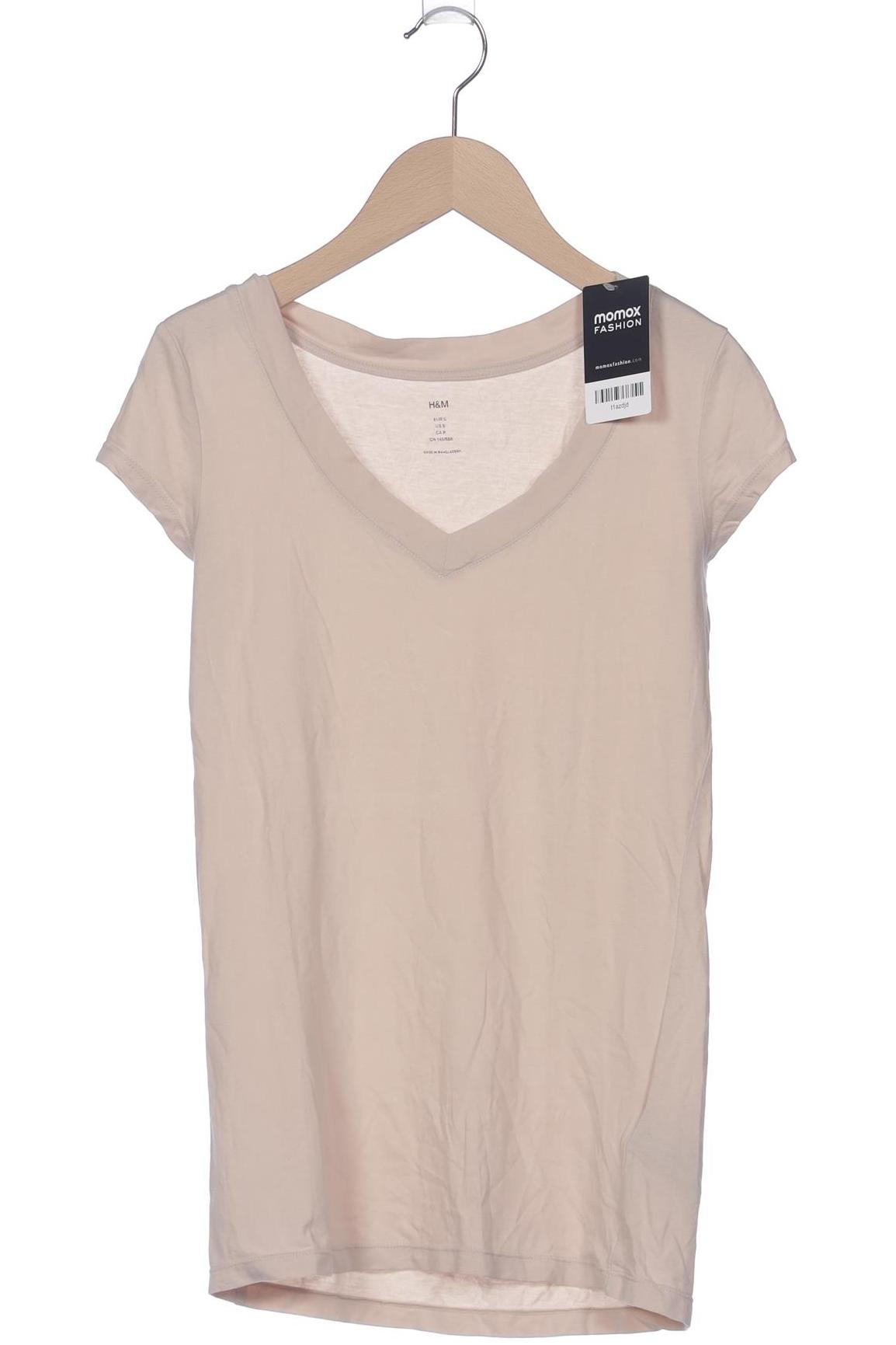 

H&M Damen T-Shirt, beige, Gr. 36