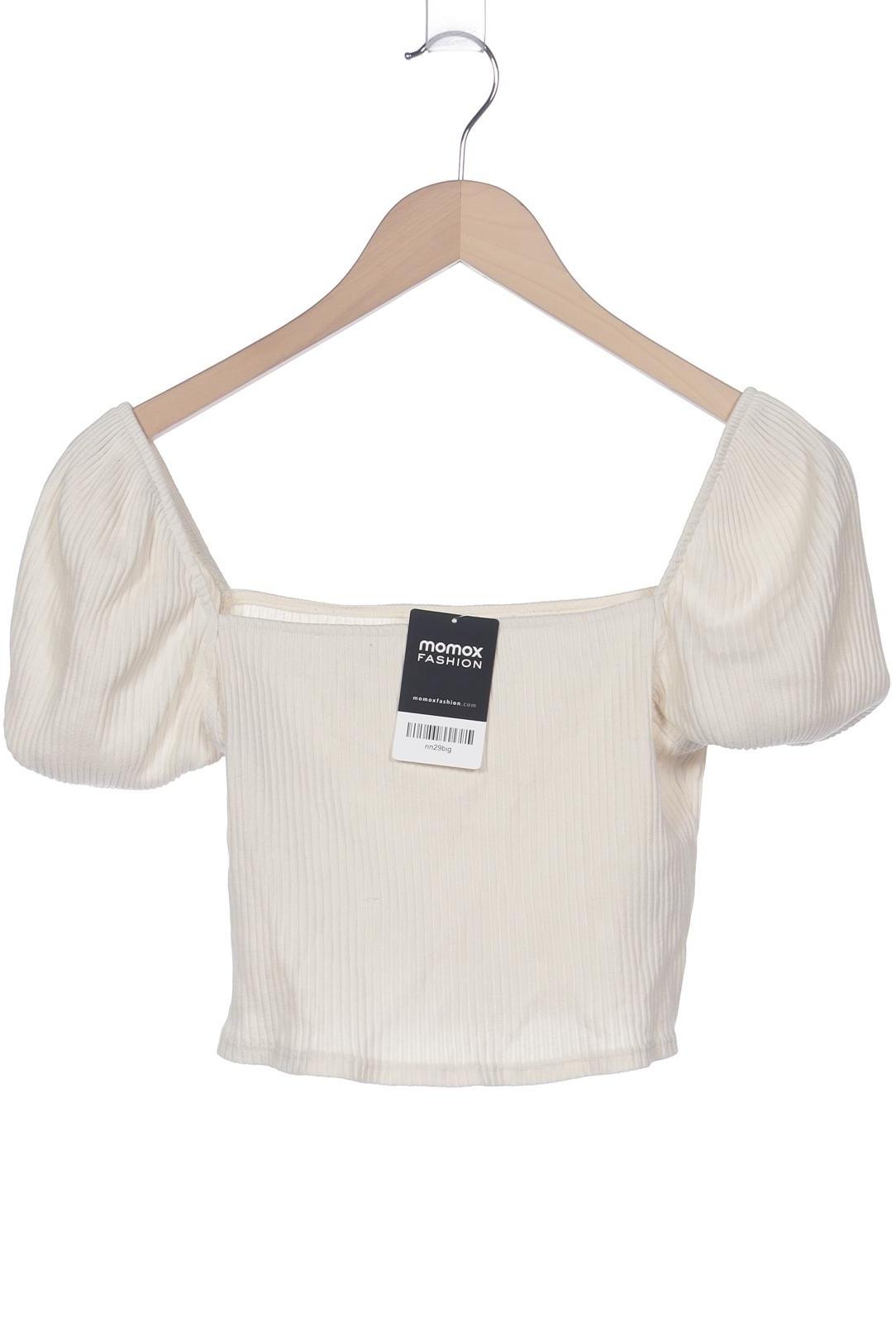 

H&M Damen T-Shirt, cremeweiß, Gr. 38