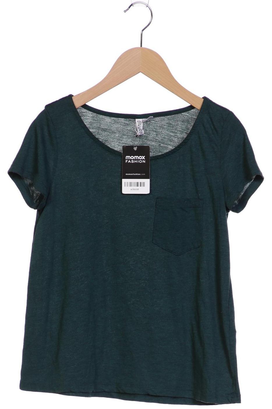 

H&M Damen T-Shirt, grün, Gr. 34
