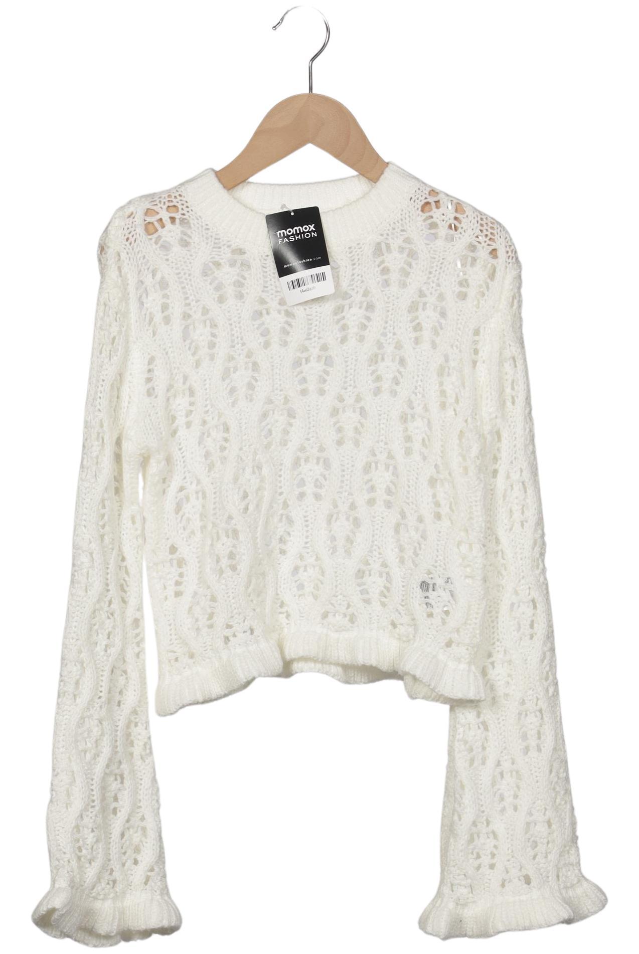 

H&M Damen Pullover, weiß, Gr. 34