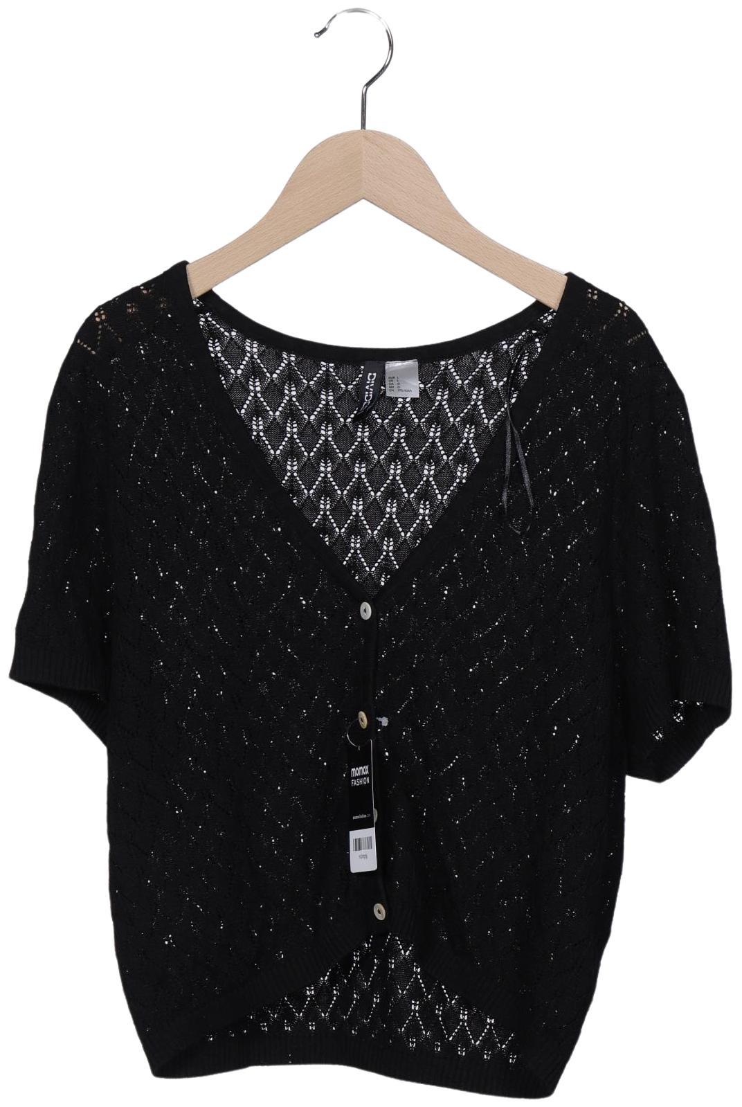 

H&M Damen Strickjacke, schwarz, Gr. 42