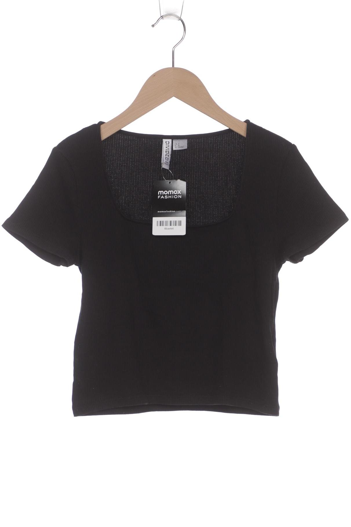 

H&M Damen T-Shirt, schwarz, Gr. 38