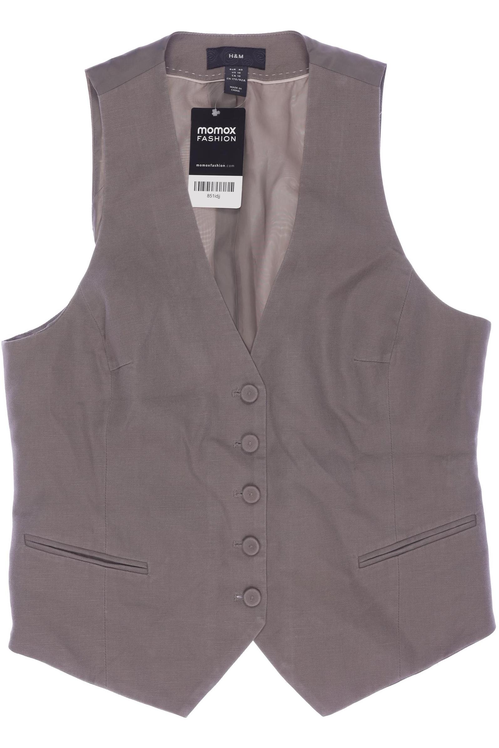 

H&M Damen Weste, grau, Gr. 40