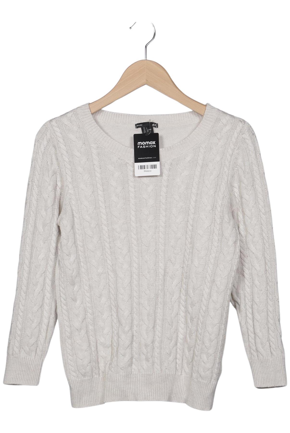 

H&M Damen Pullover, cremeweiß, Gr. 36