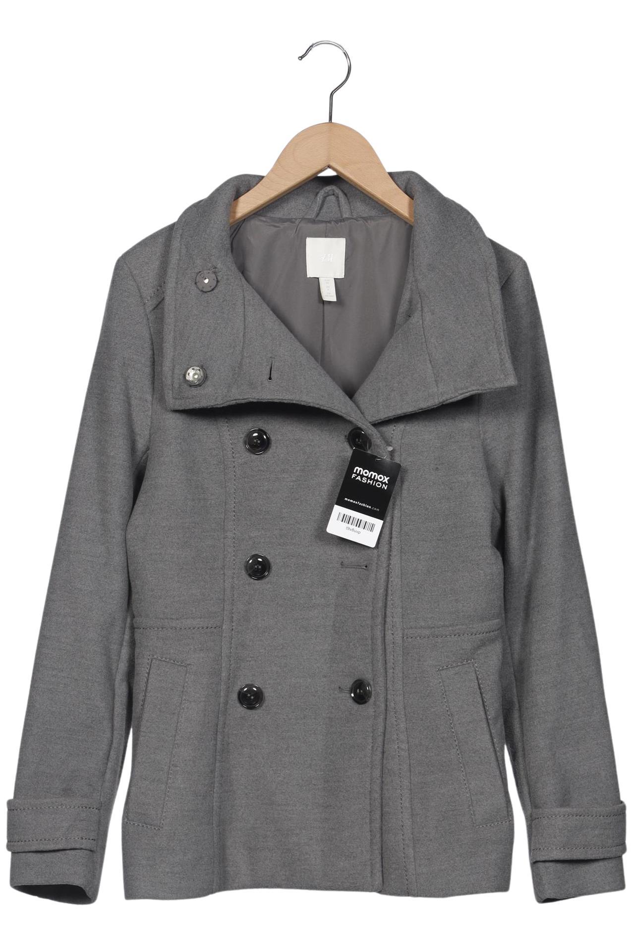 

H&M Damen Mantel, grau, Gr. 34