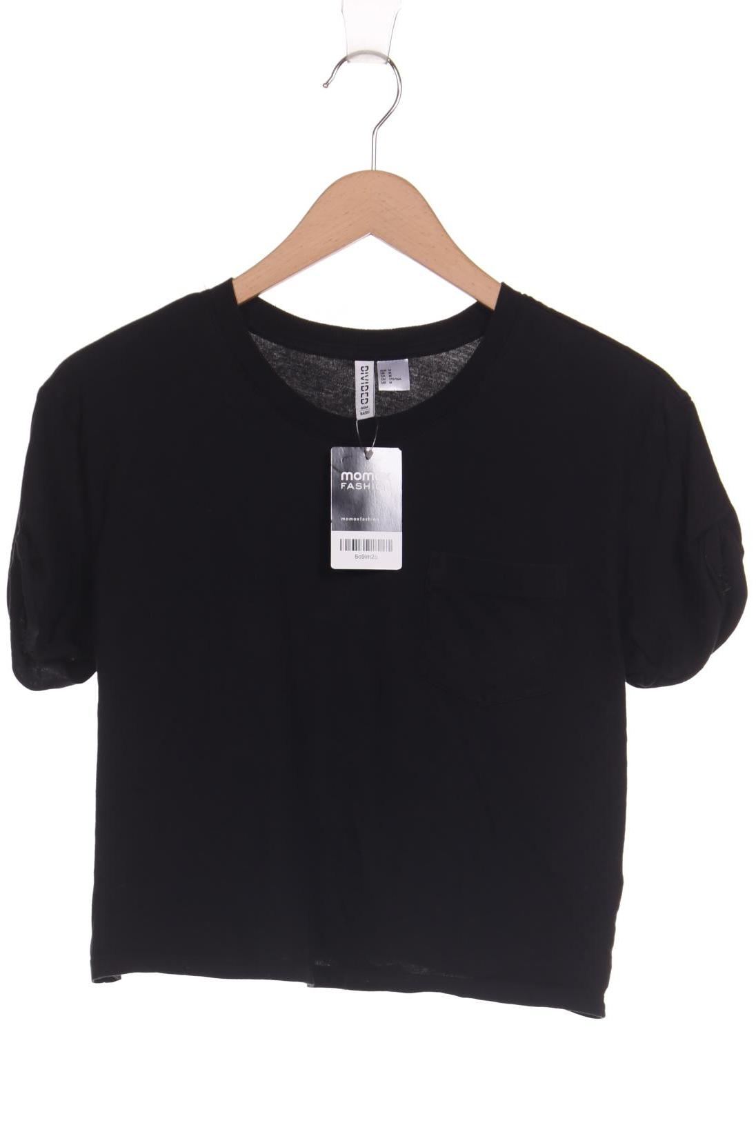 

H&M Damen T-Shirt, schwarz, Gr. 38