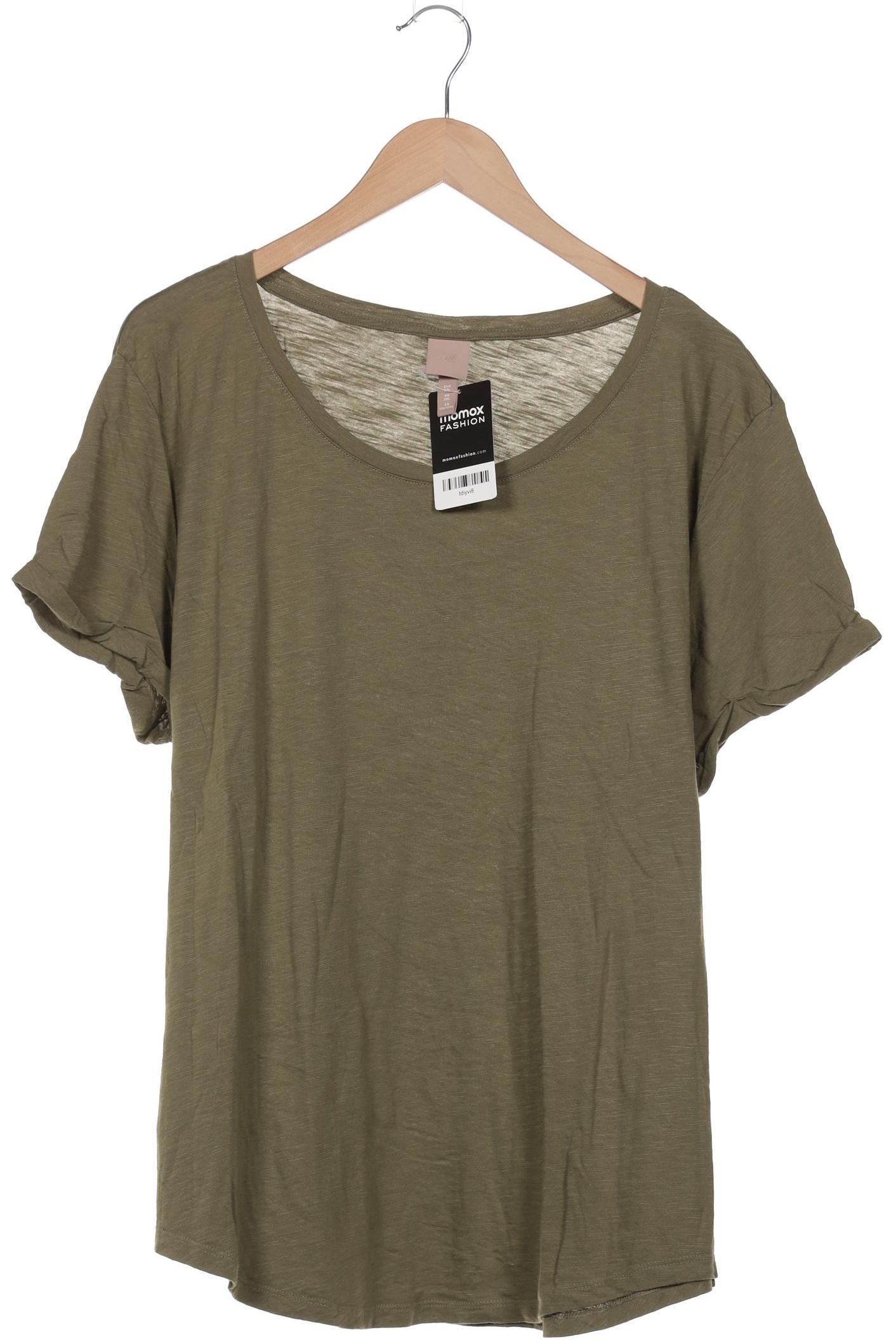 

H&M Damen T-Shirt, grün, Gr. 46