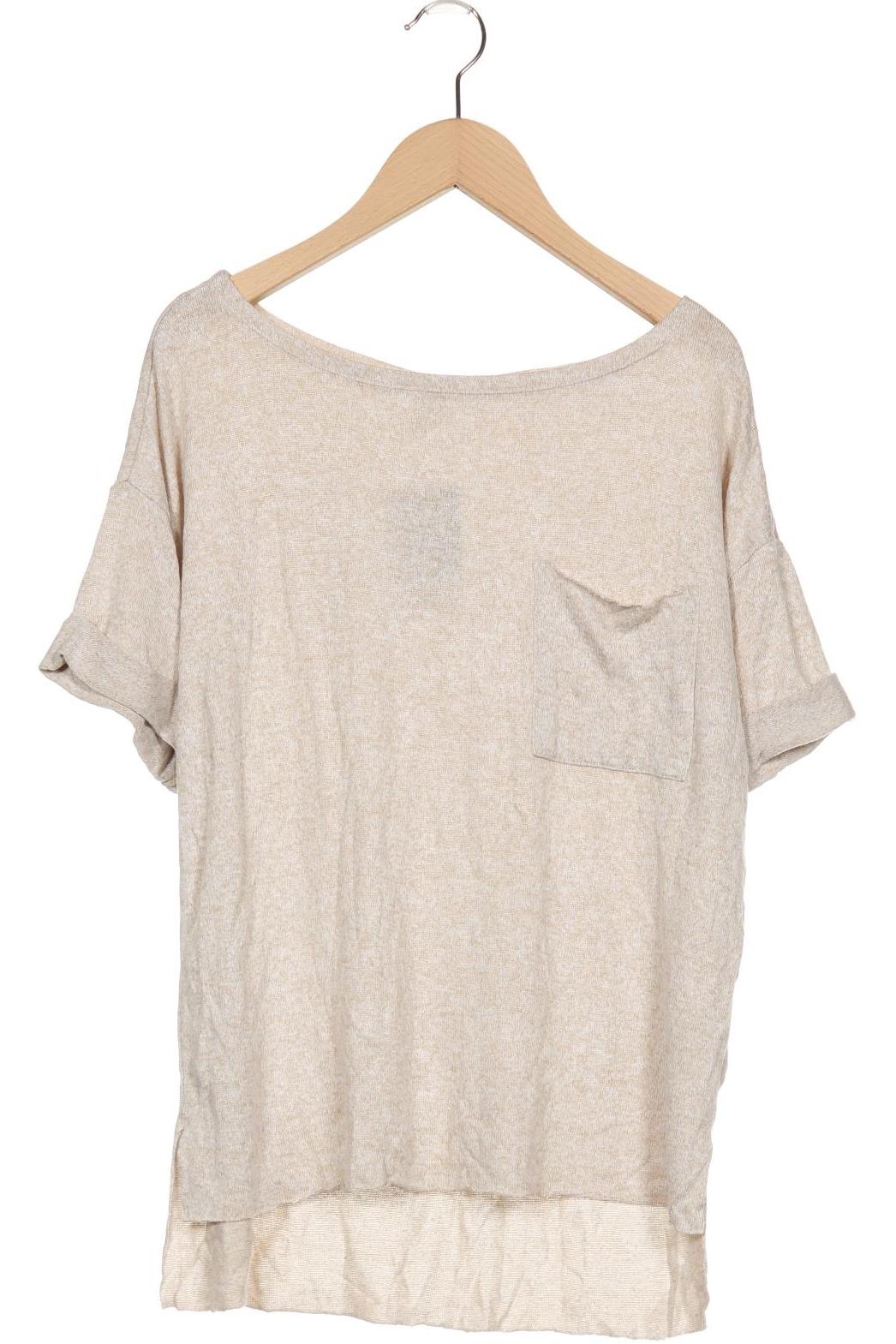 

H&M Damen T-Shirt, beige, Gr. 36
