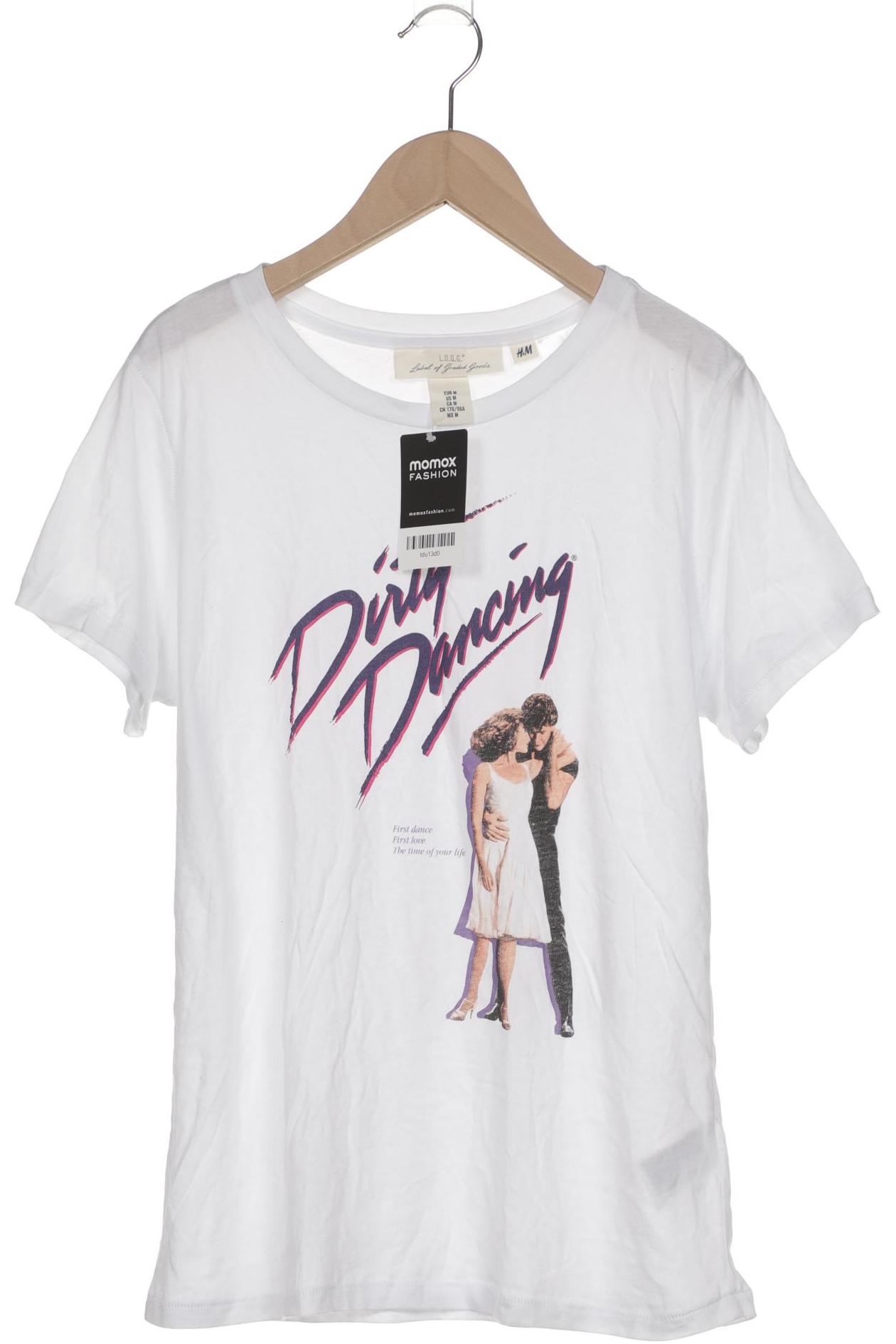 

H&M Damen T-Shirt, weiß, Gr. 38