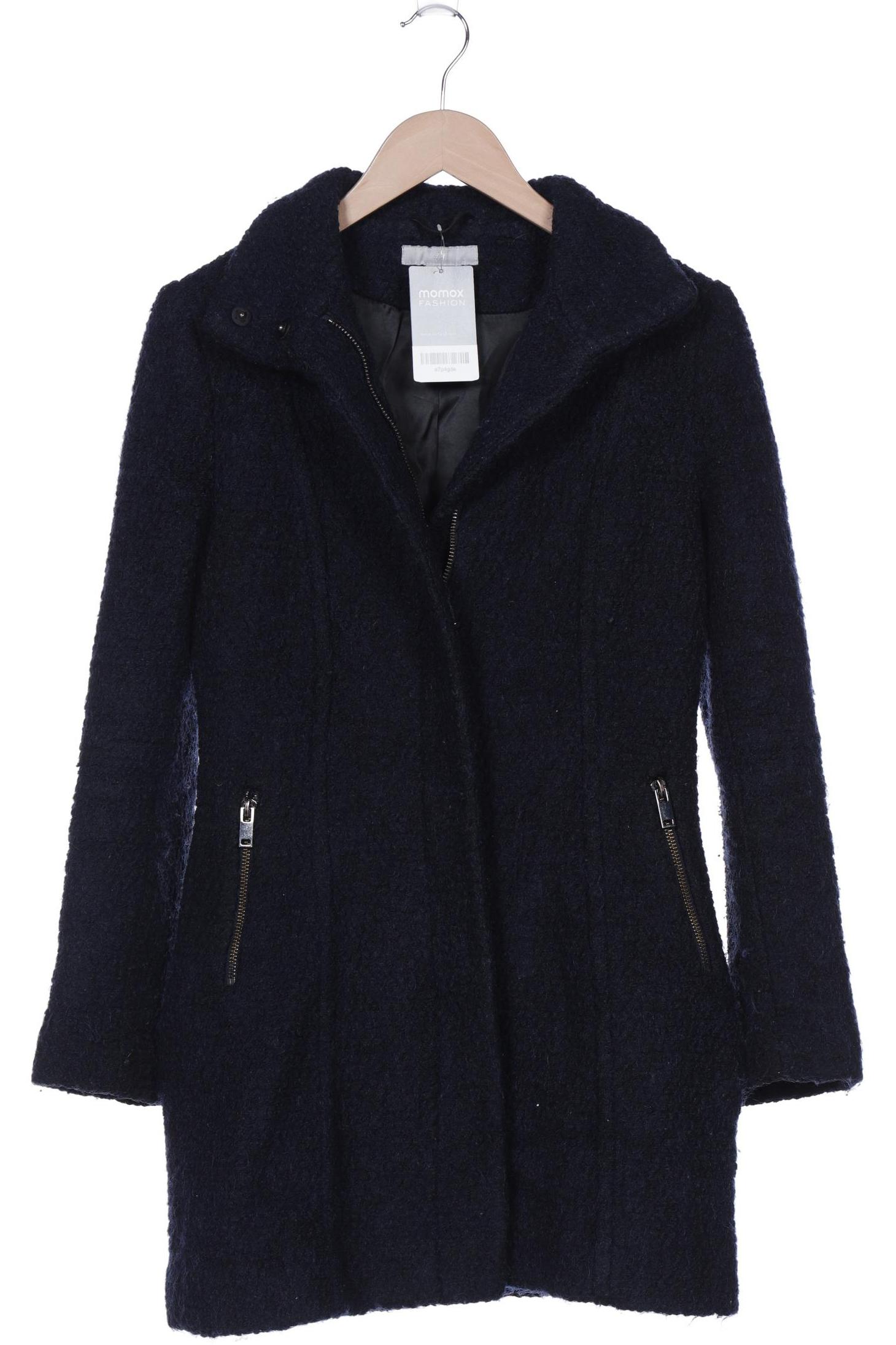 

H&M Damen Mantel, marineblau, Gr. 34