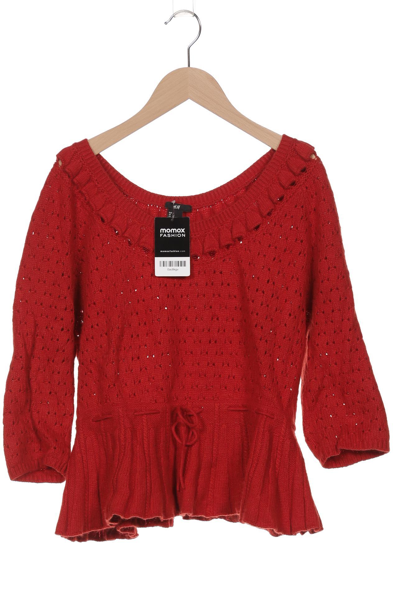 

H&M Damen Pullover, rot, Gr. 42