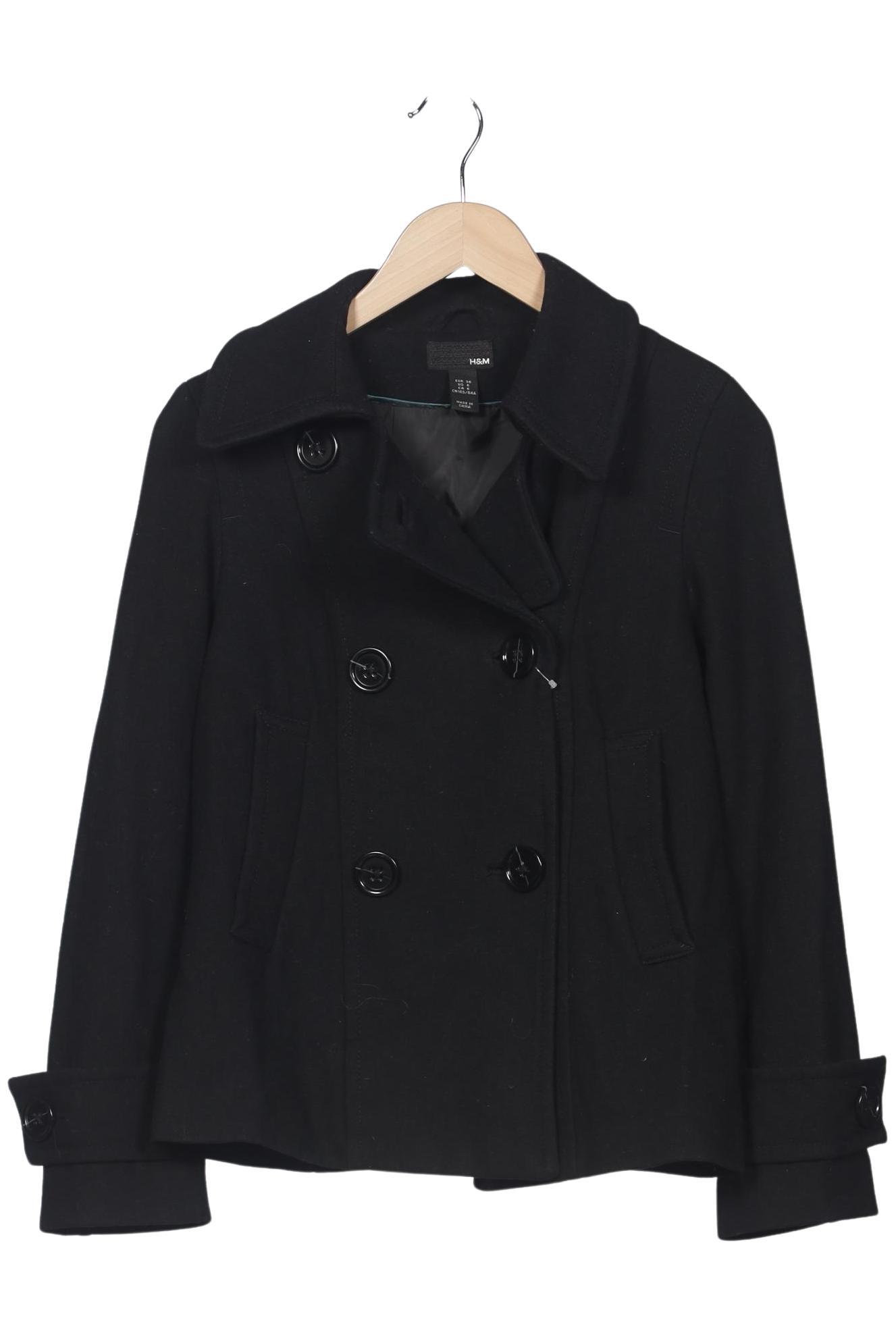 

H&M Damen Jacke, schwarz, Gr. 36