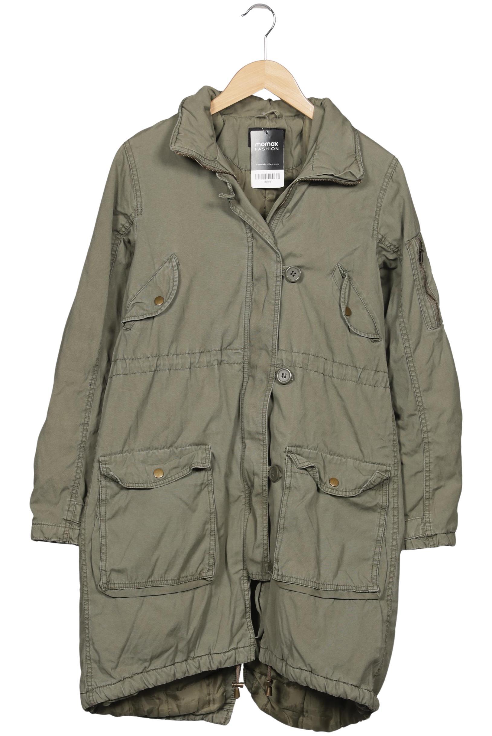 

H&M Damen Mantel, grün, Gr. 34