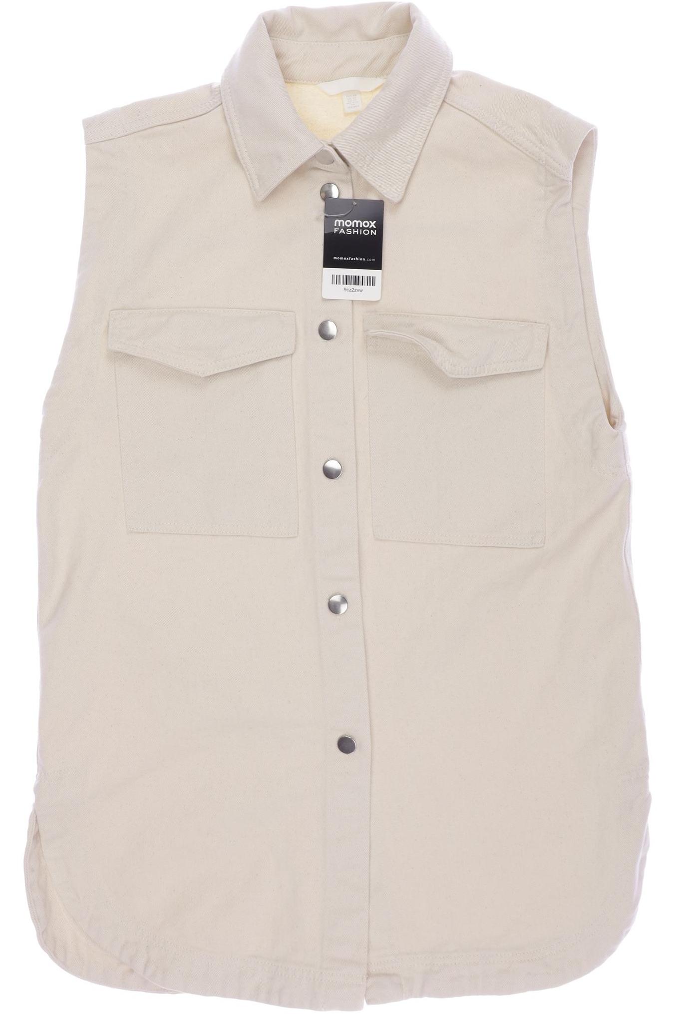 

H&M Damen Weste, cremeweiß, Gr. 34