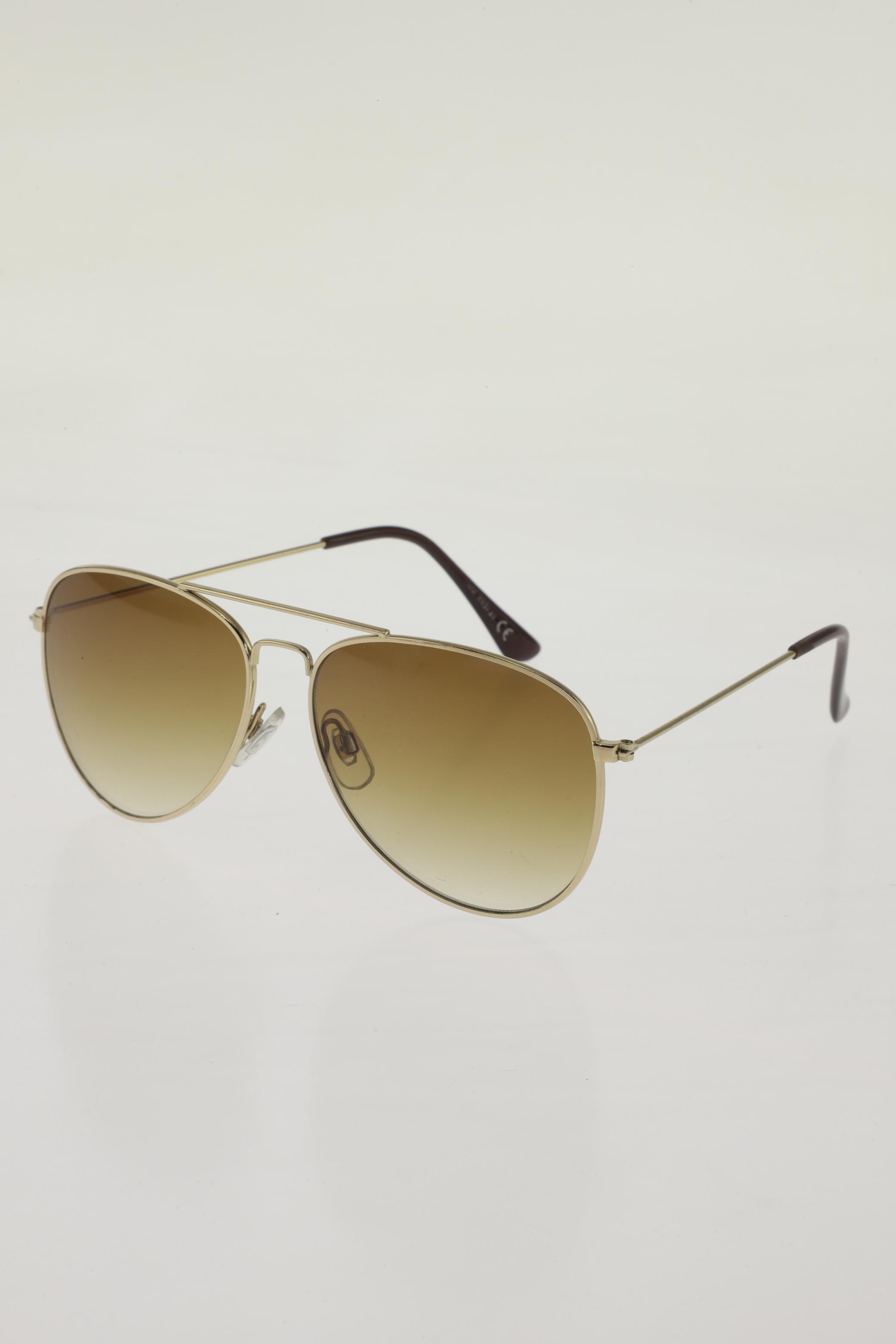 

H&M Damen Sonnenbrille, gold, Gr.