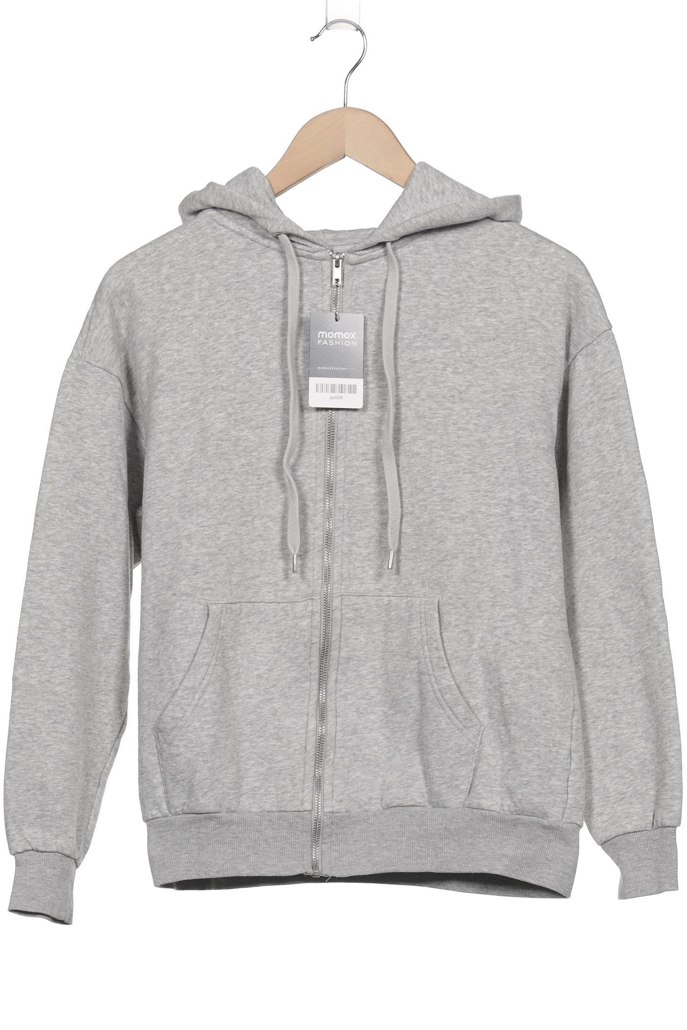

H&M Damen Kapuzenpullover, grau, Gr. 34