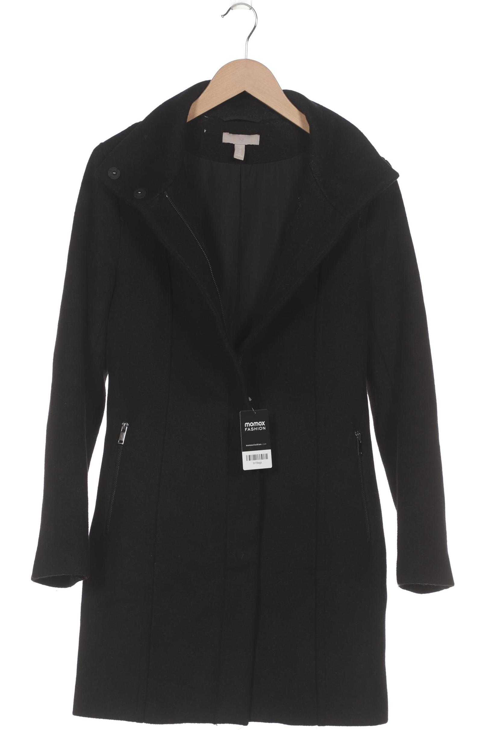 

H&M Damen Mantel, schwarz, Gr. 40