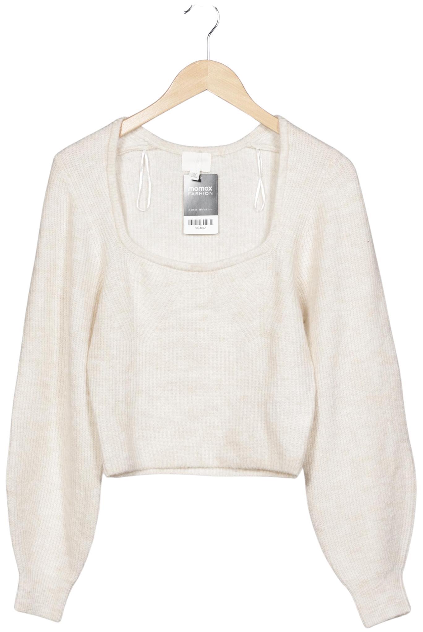 

H&M Damen Pullover, cremeweiß, Gr. 36