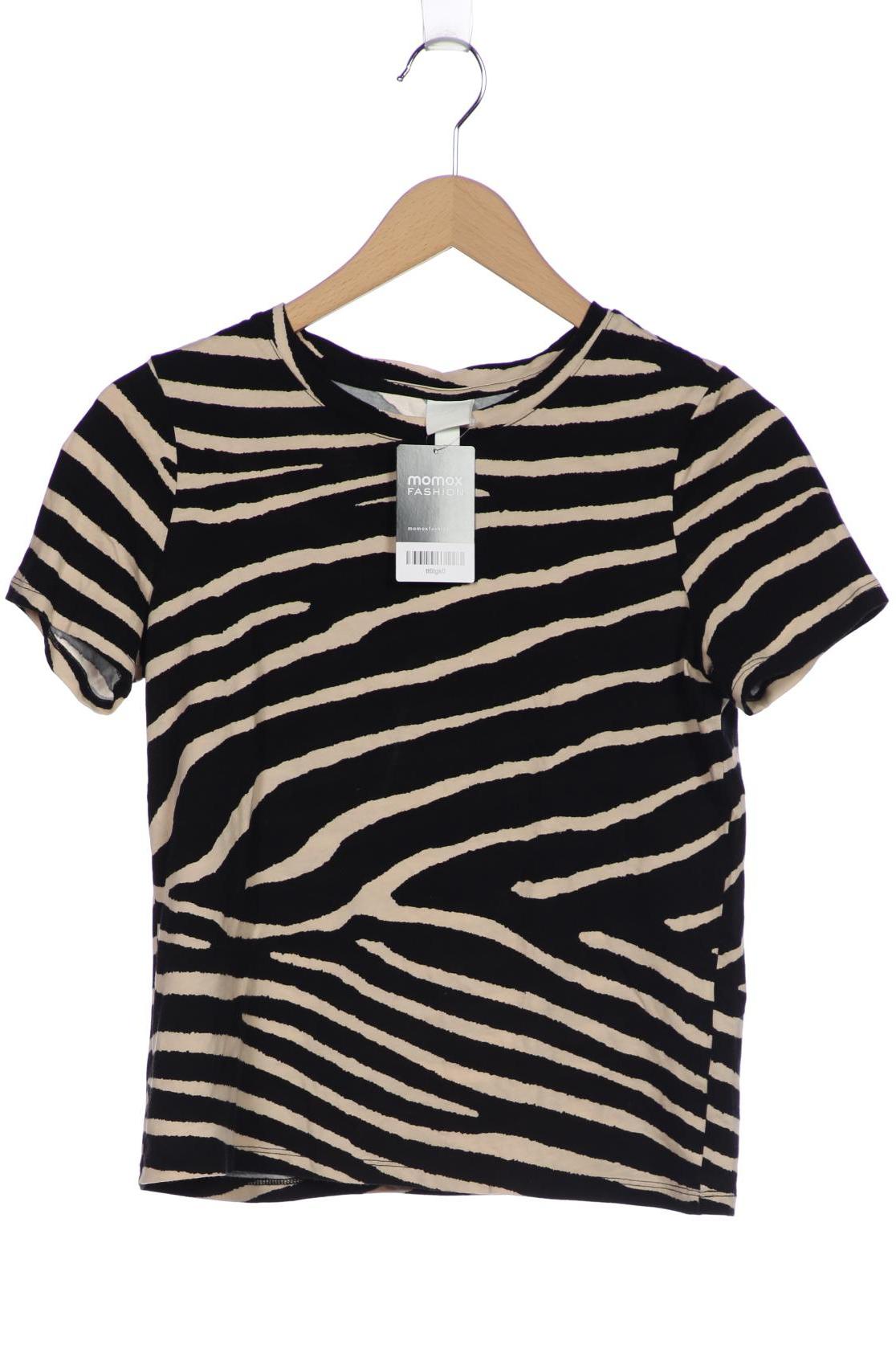 

H&M Damen T-Shirt, schwarz