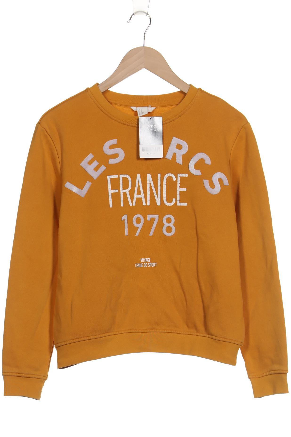 

H&M Damen Sweatshirt, gelb, Gr. 36