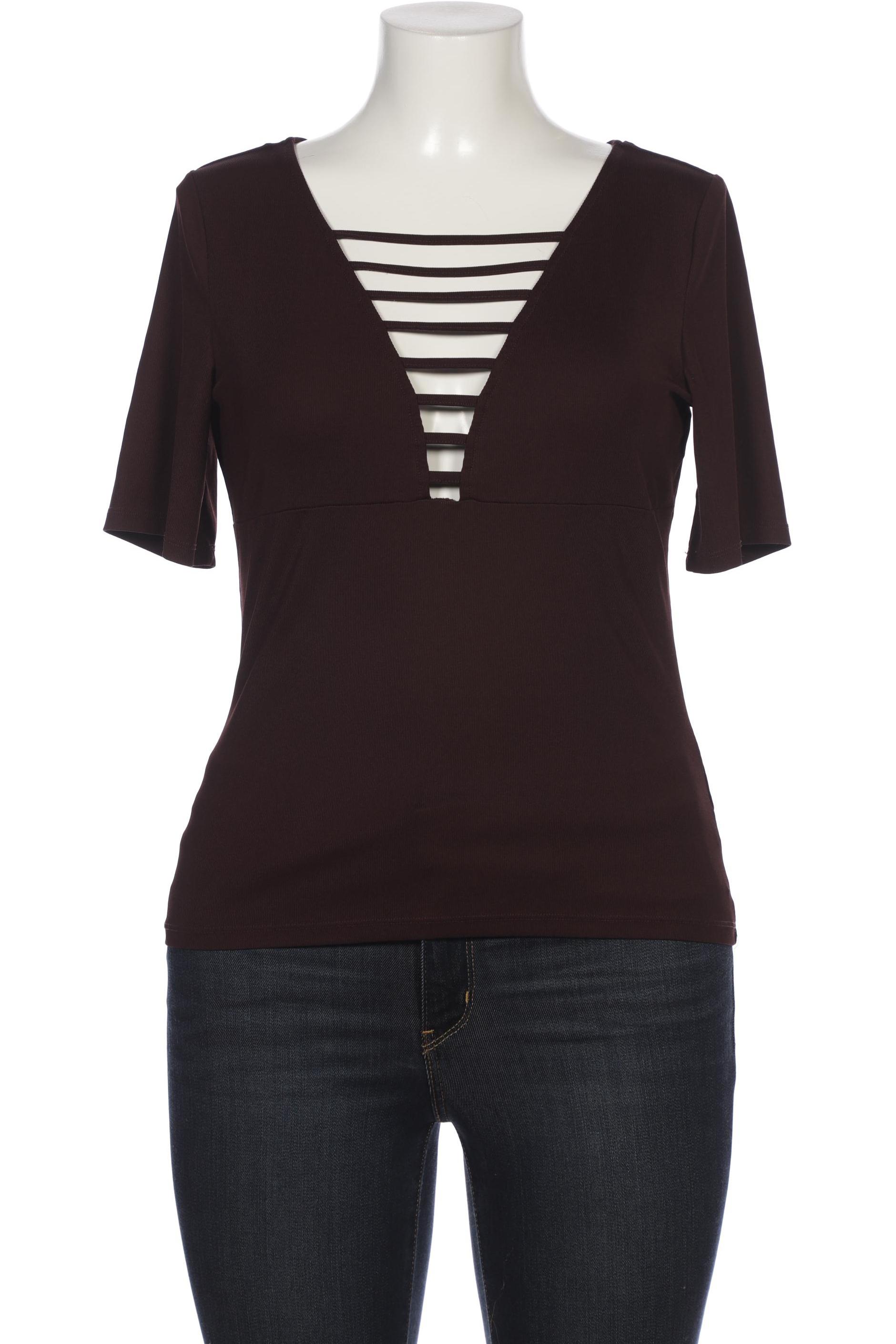 

H&M Damen T-Shirt, bordeaux, Gr. 42