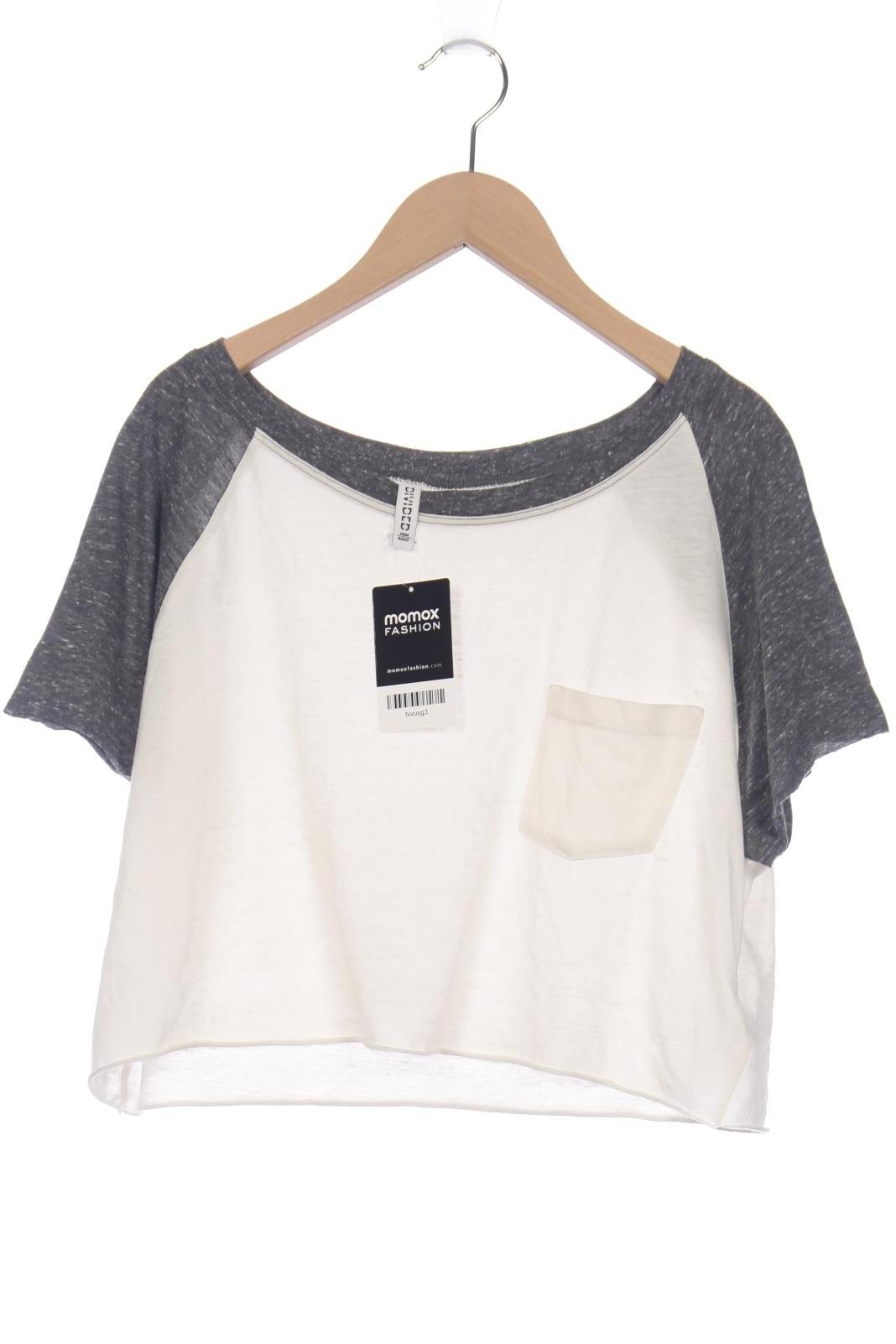

H&M Damen T-Shirt, cremeweiß, Gr. 38
