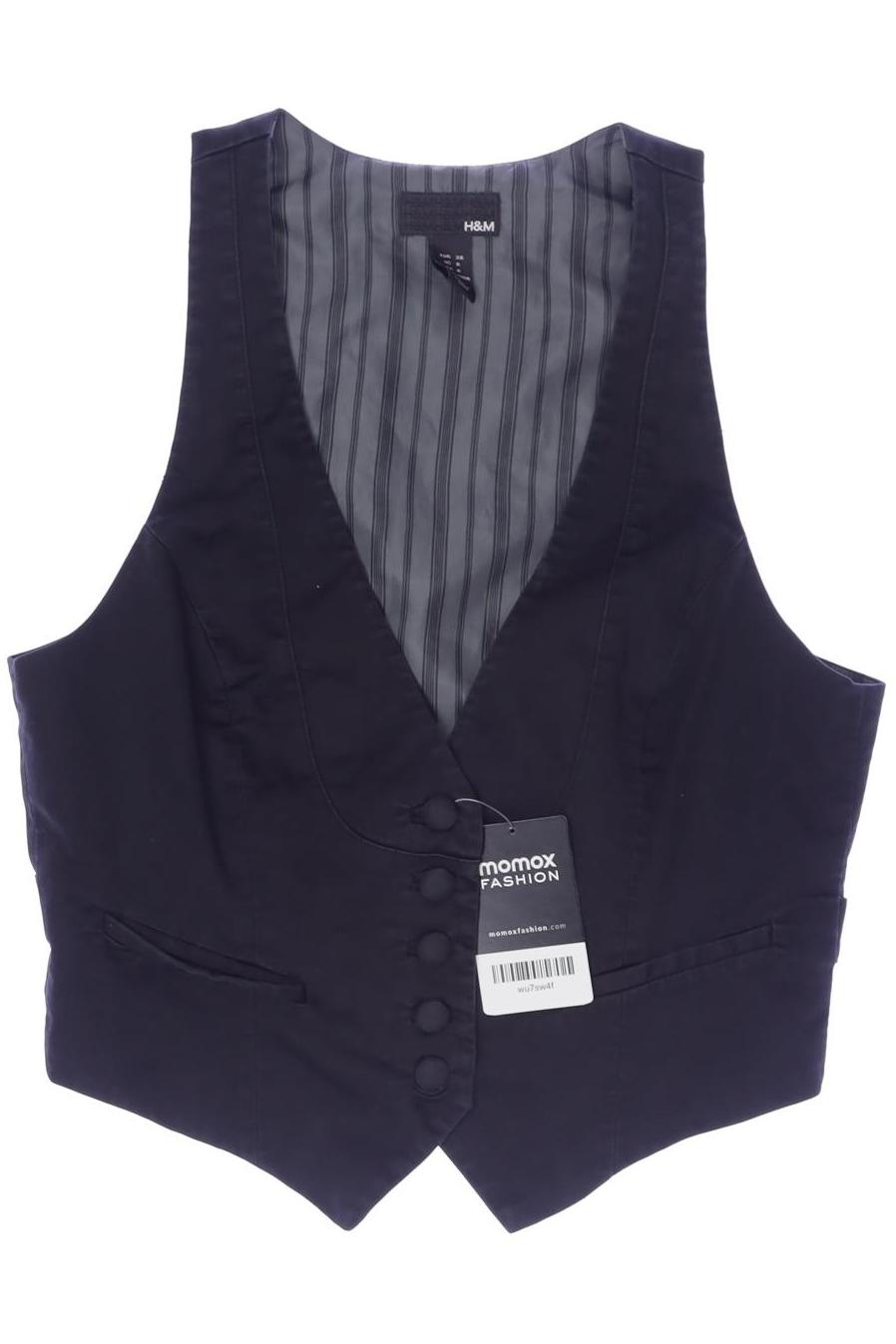 

H&M Damen Weste, schwarz, Gr. 38