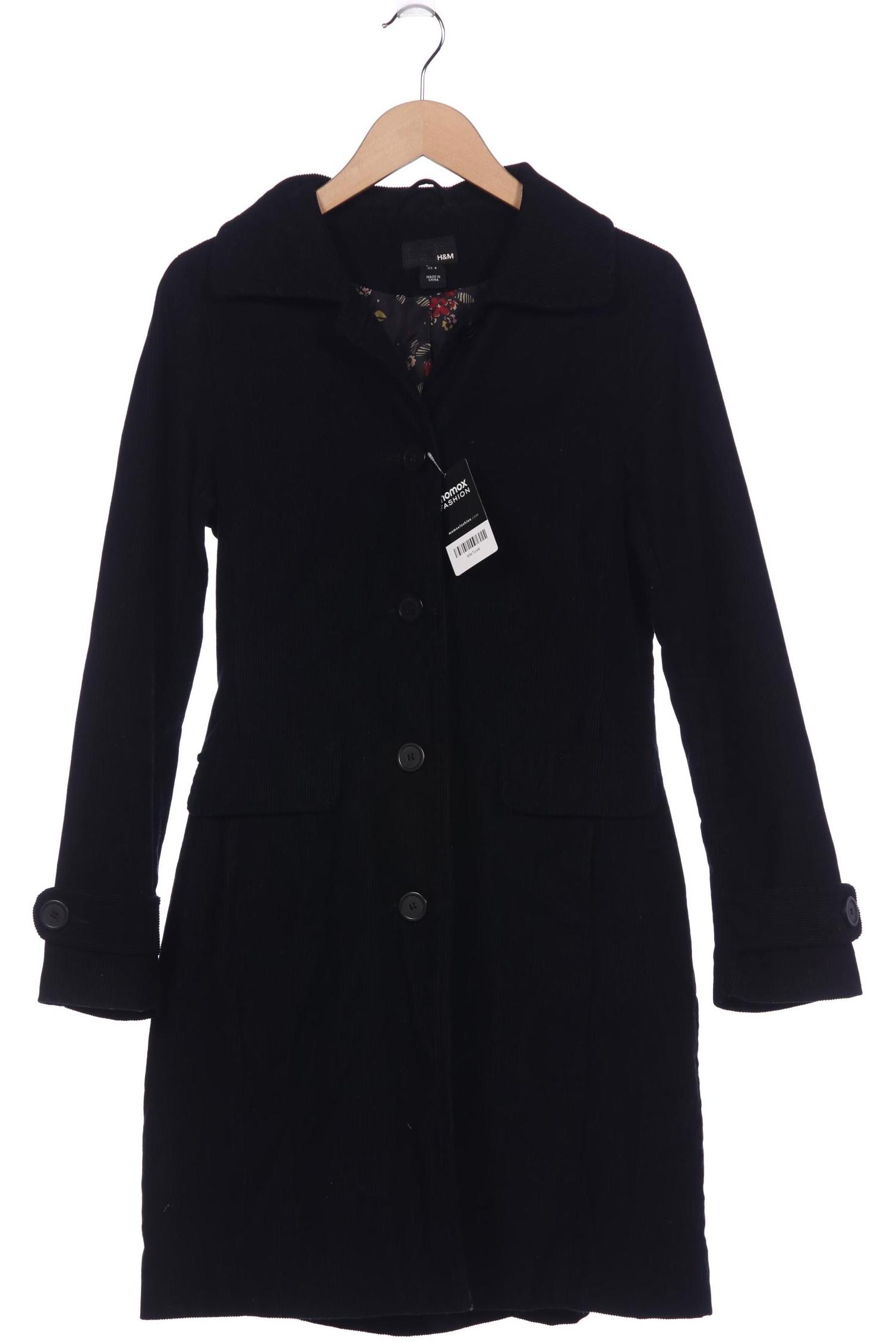 

H&M Damen Mantel, schwarz, Gr. 38