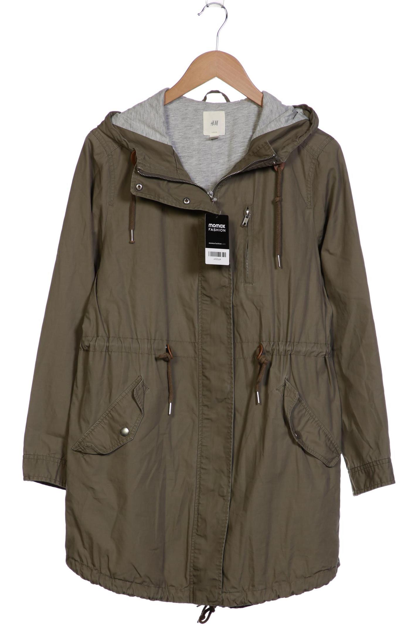 

H&M Damen Mantel, grün, Gr. 40