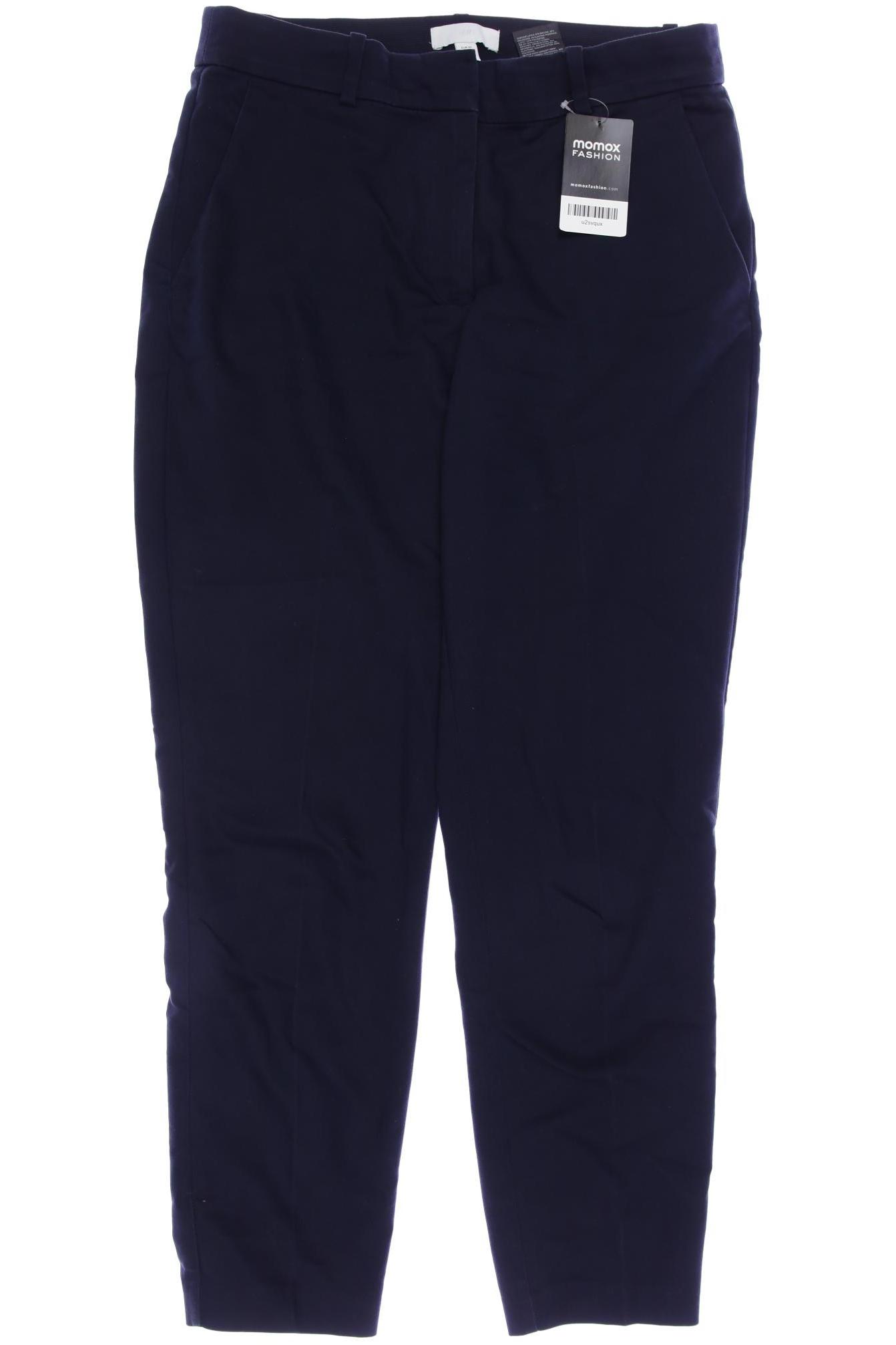 

H&M Damen Stoffhose, marineblau