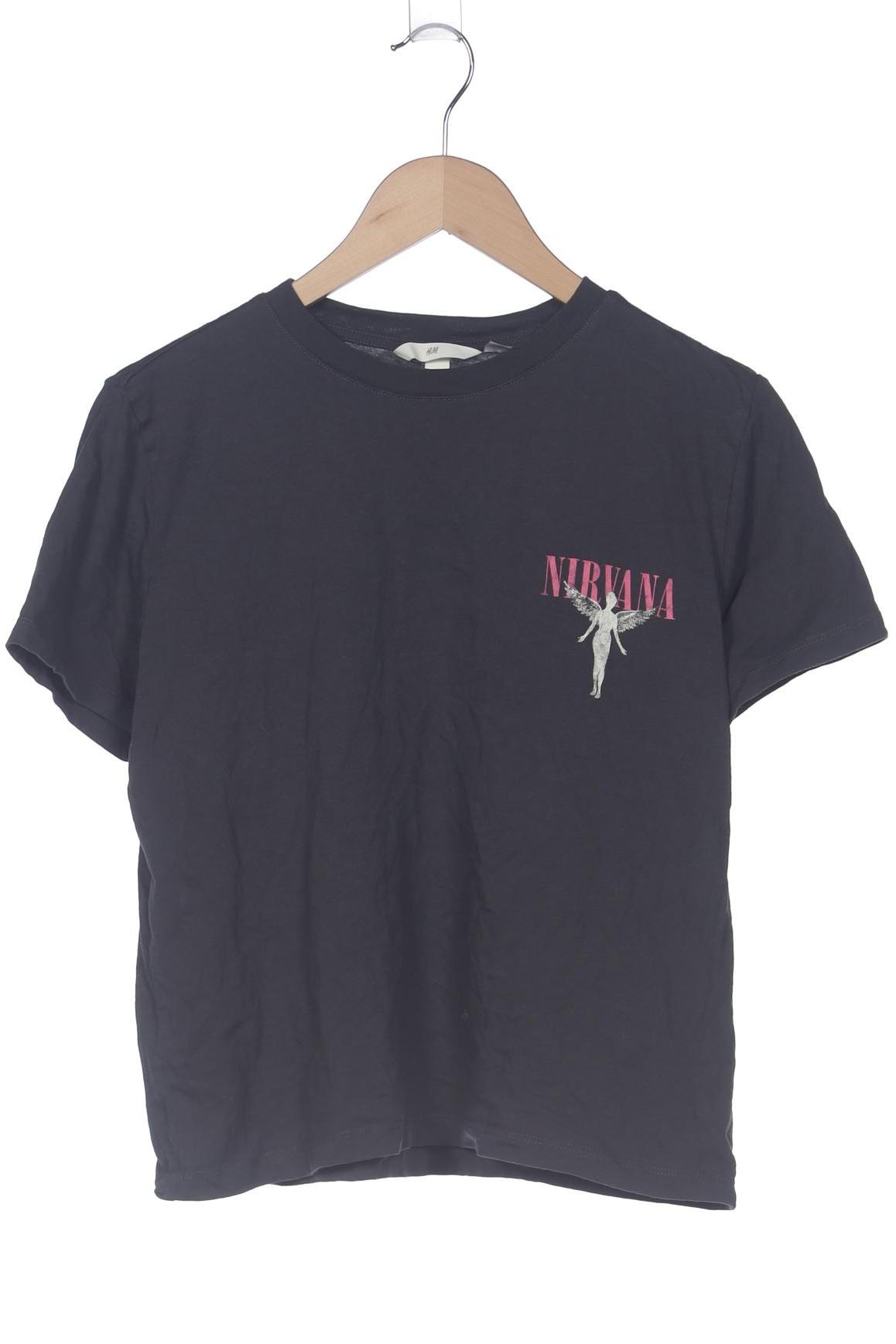 

H&M Damen T-Shirt, grau, Gr. 38