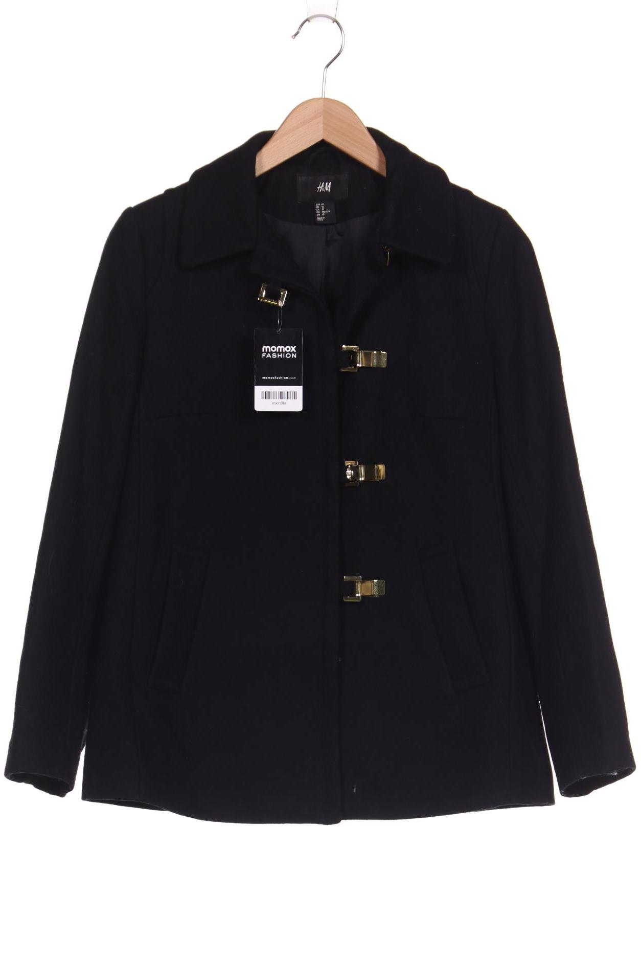

H&M Damen Mantel, schwarz, Gr. 40