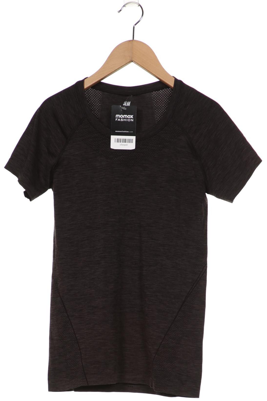 

H&M Damen T-Shirt, schwarz