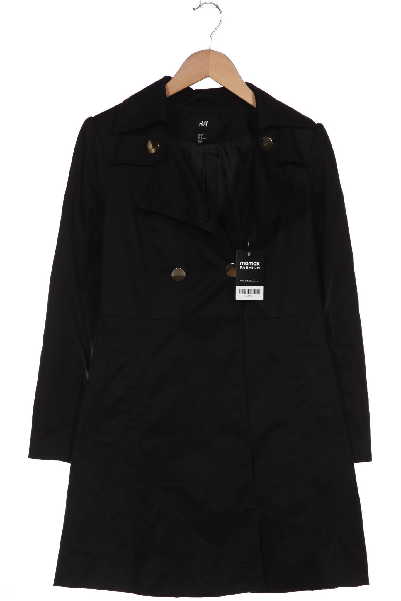 

H&M Damen Mantel, schwarz