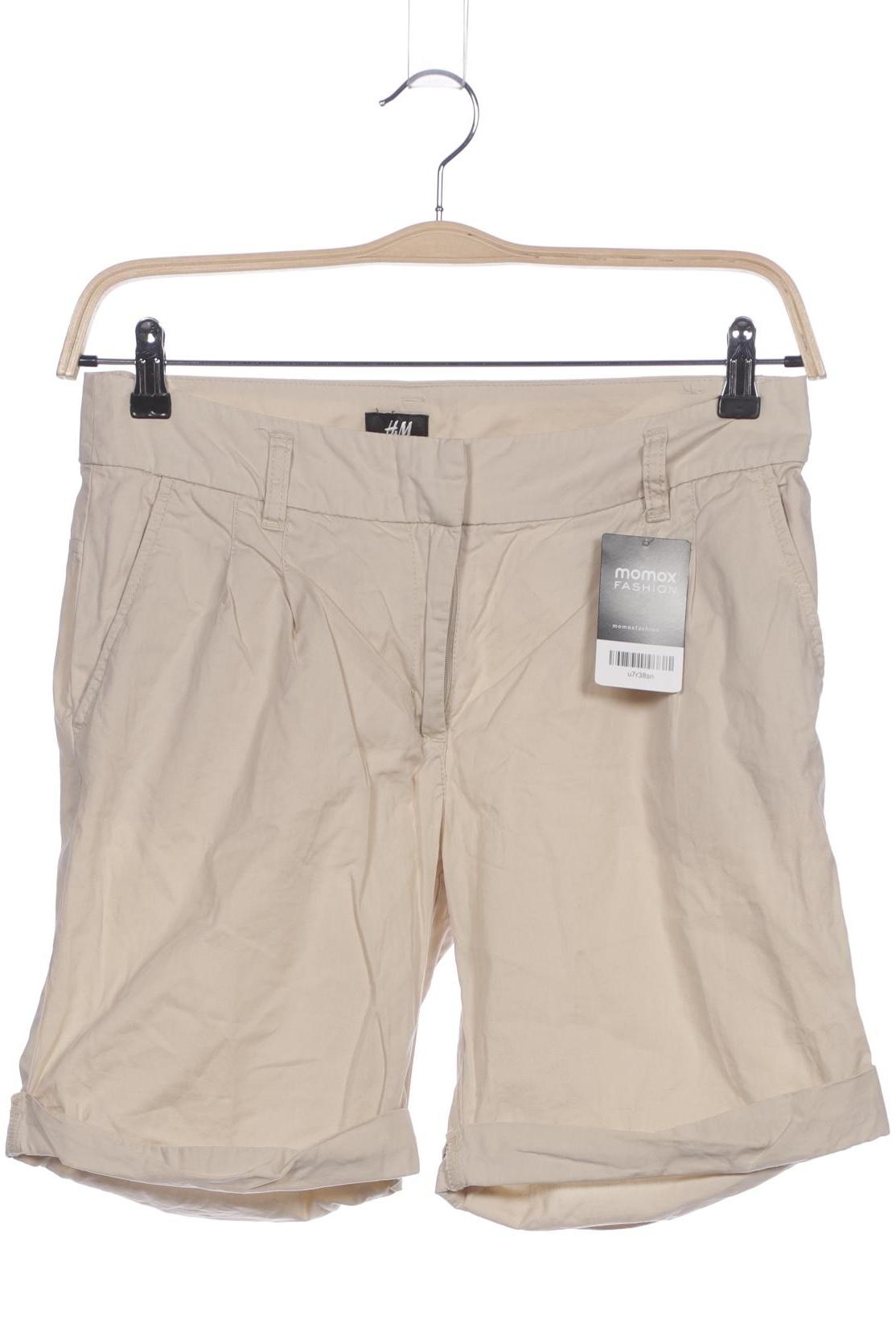 

H&M Damen Shorts, cremeweiß, Gr. 38