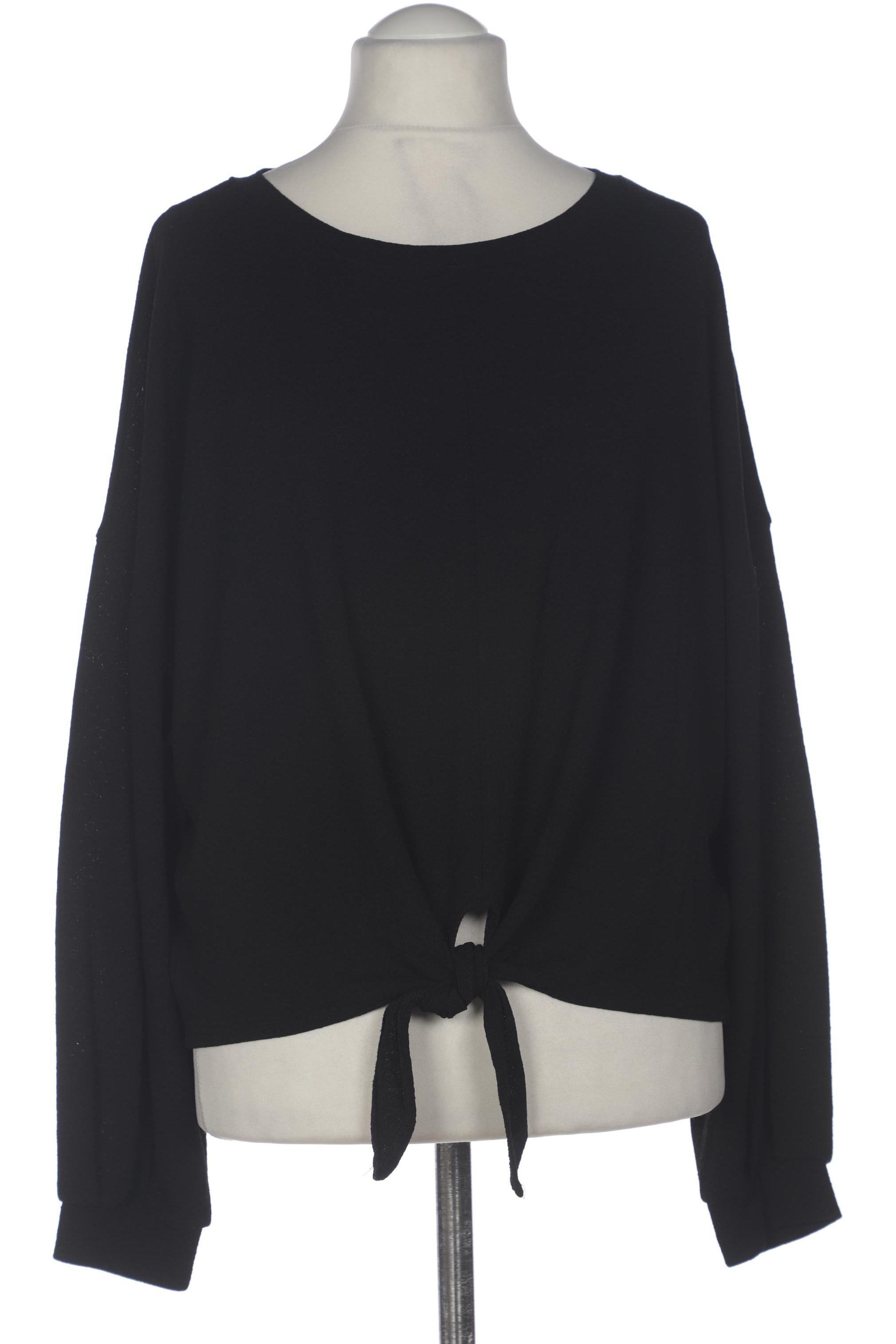 

H&M Damen Langarmshirt, schwarz, Gr. 56