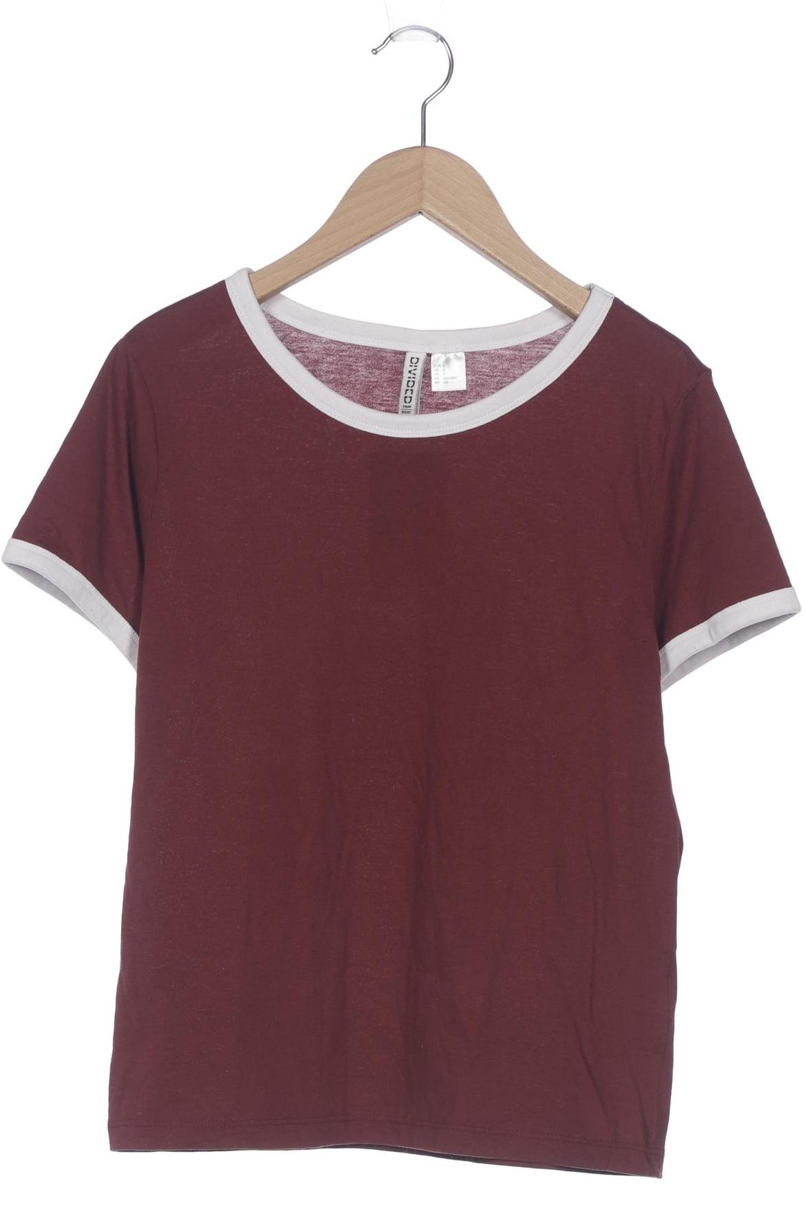 

H&M Damen T-Shirt, bordeaux, Gr. 36