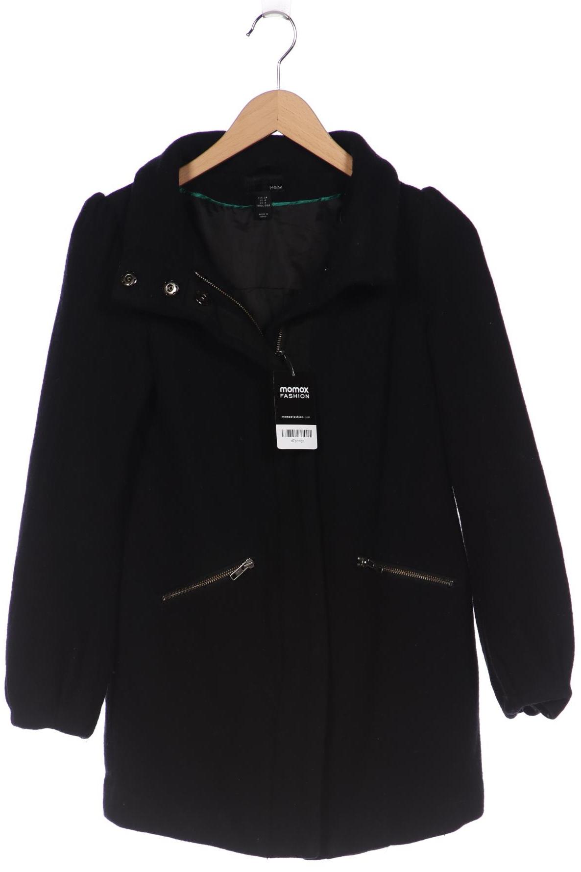 

H&M Damen Mantel, schwarz