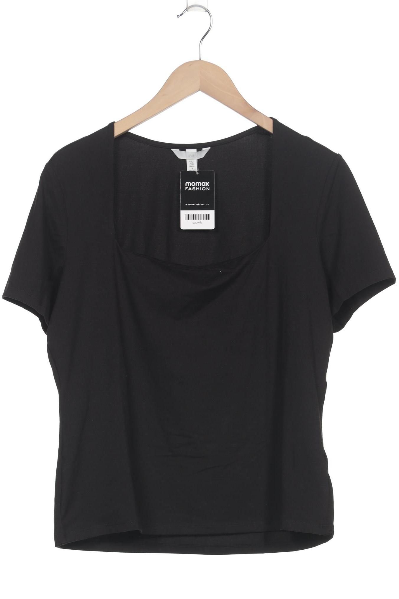 

H&M Damen T-Shirt, schwarz, Gr. 44