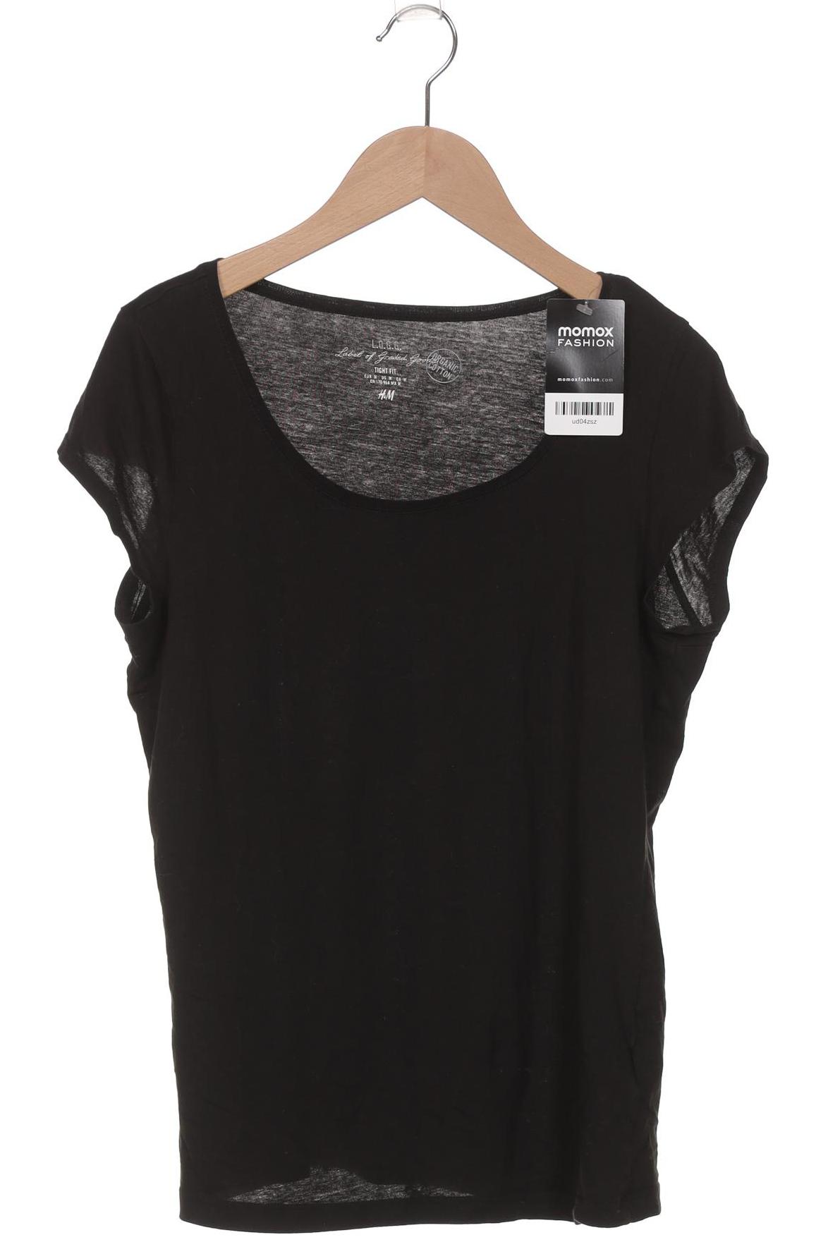 

H&M Damen T-Shirt, schwarz, Gr. 38