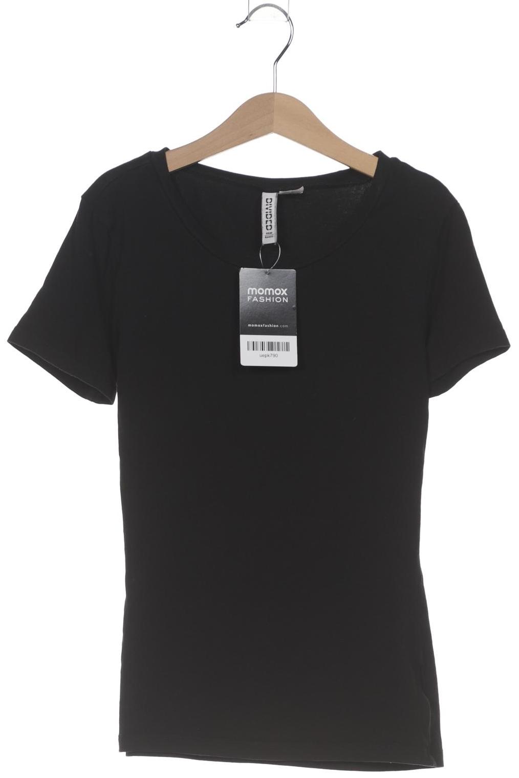 

H&M Damen T-Shirt, schwarz, Gr. 34